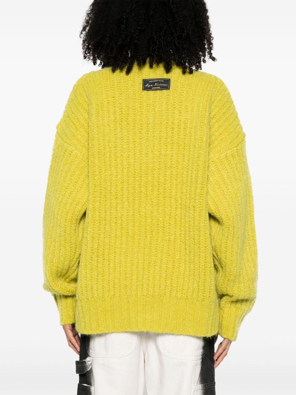 chunky-knit crew-neck jumper - 4