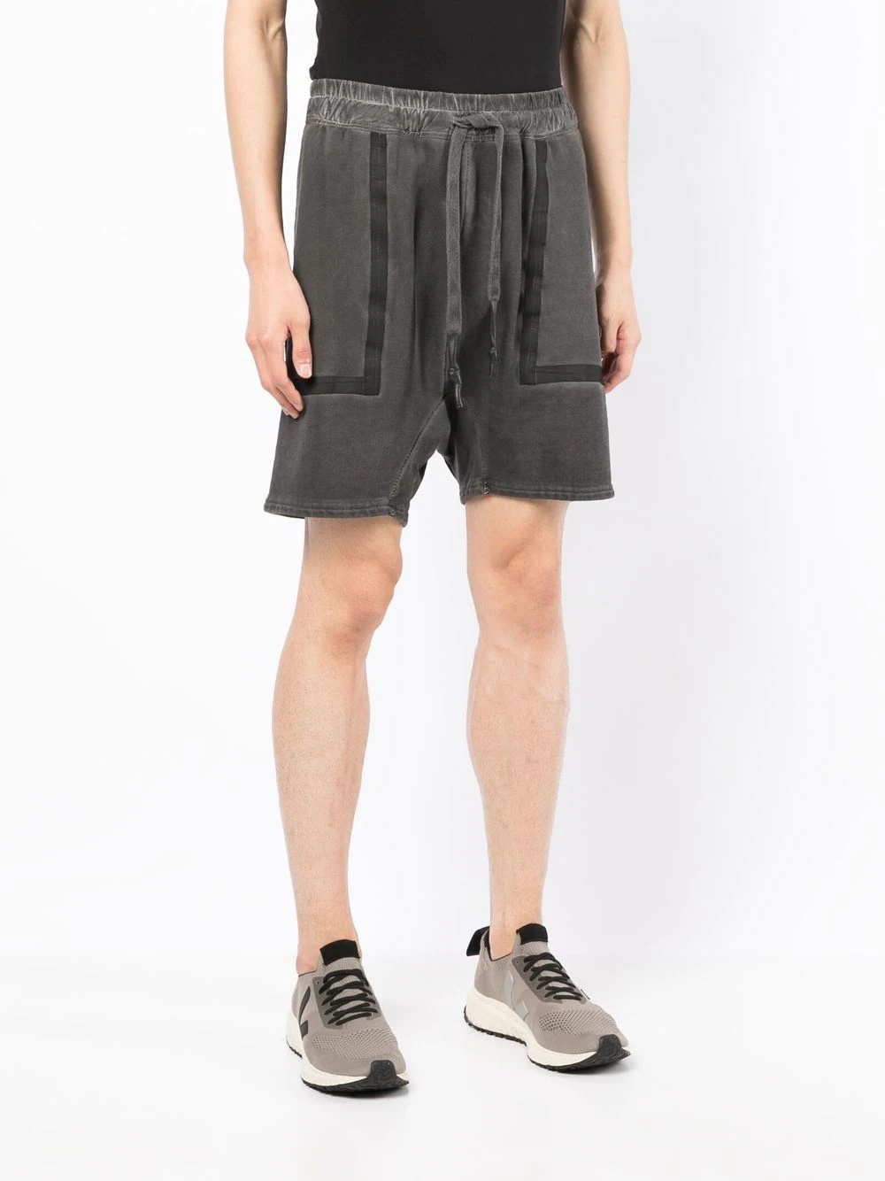 drawstring track shorts - 3