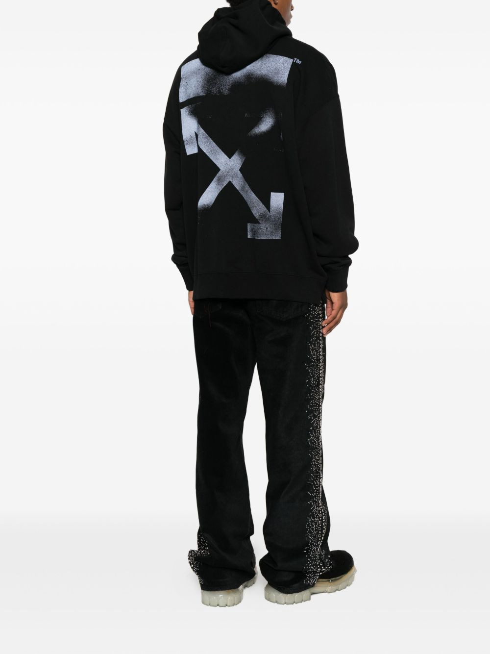 logo-motif hoodie - 2