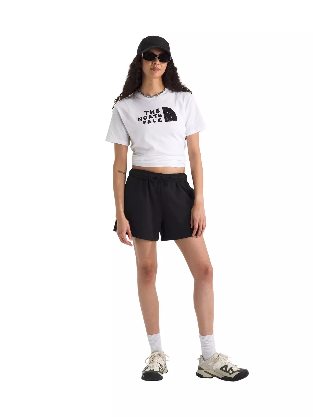 Women’s Evolution Sketch Logo Half Dome Short-Sleeve Graphic Tee -White - 3
