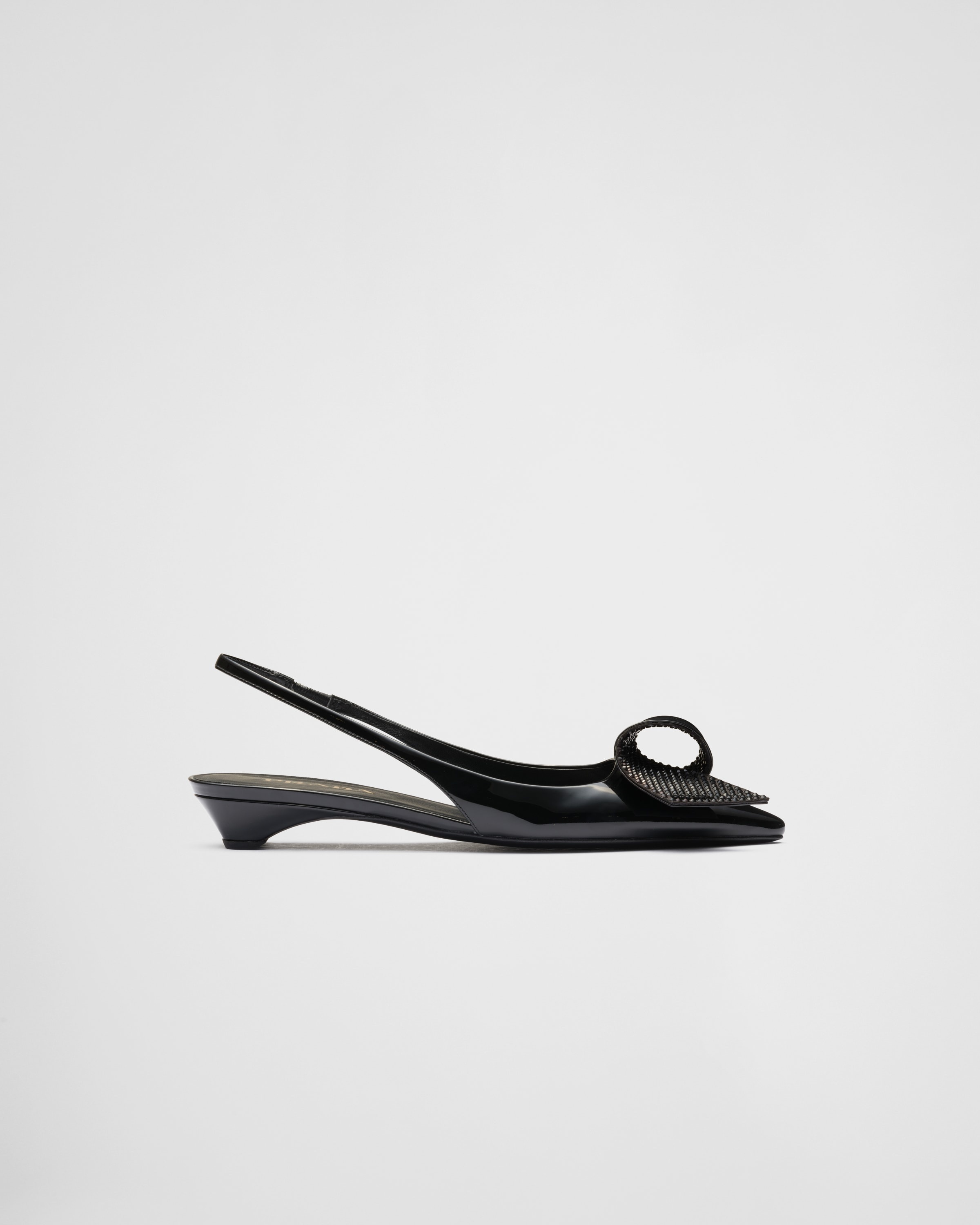 Patent leather slingback pumps - 2
