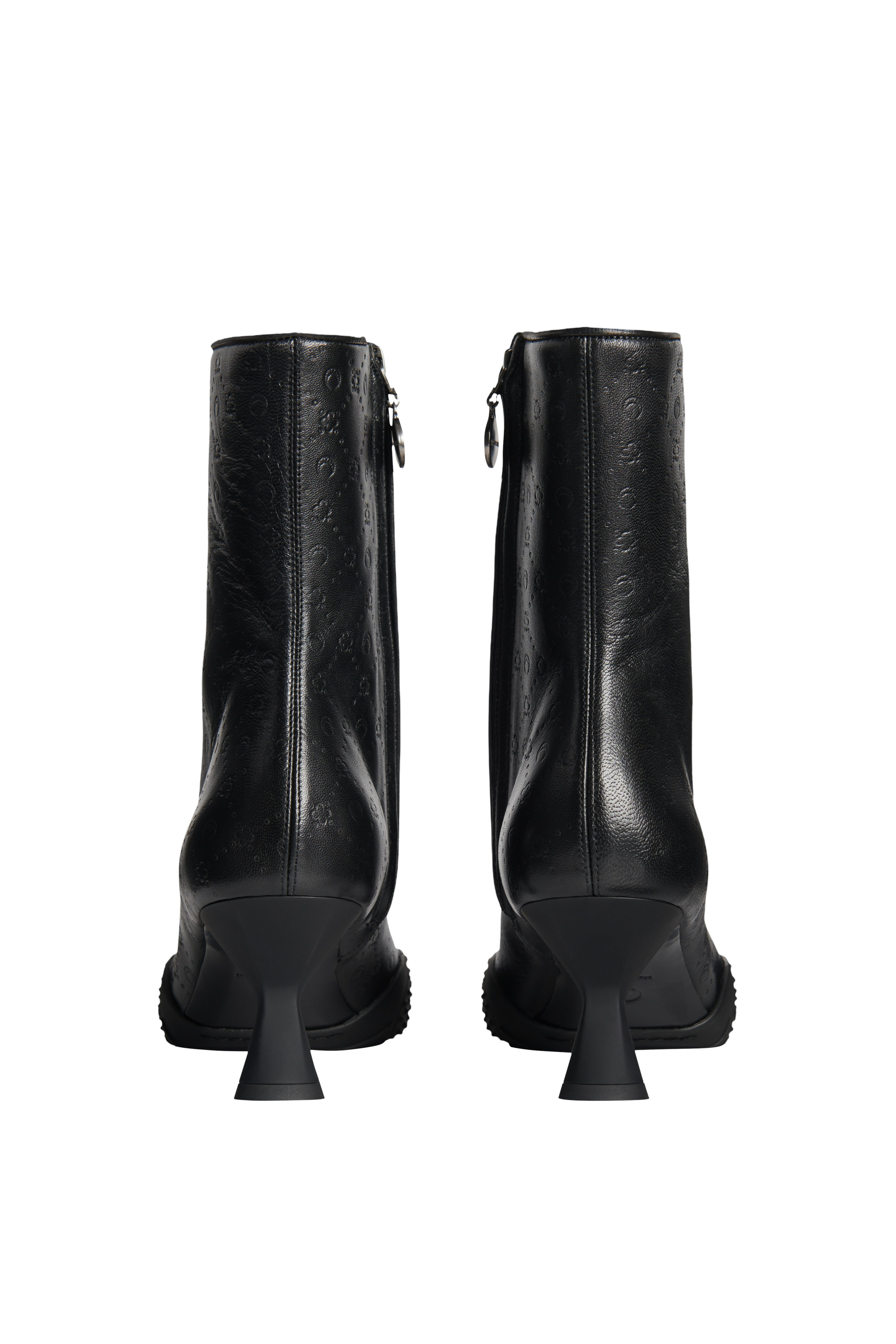 Rubber-Outsole Leather Ankle Boots - 4