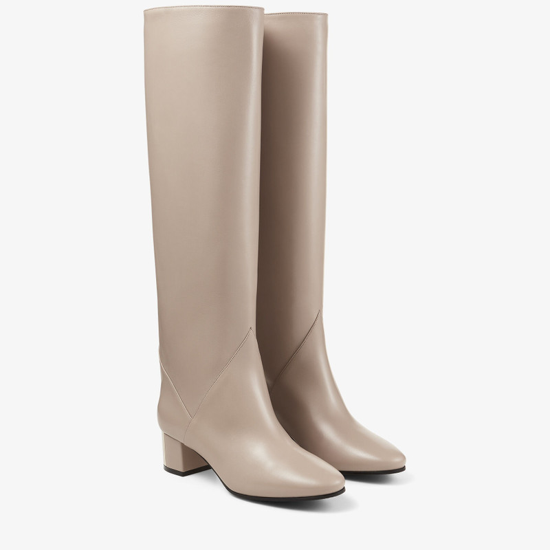 Rydea 45 Stone Nappa Leather Knee High Boots 3