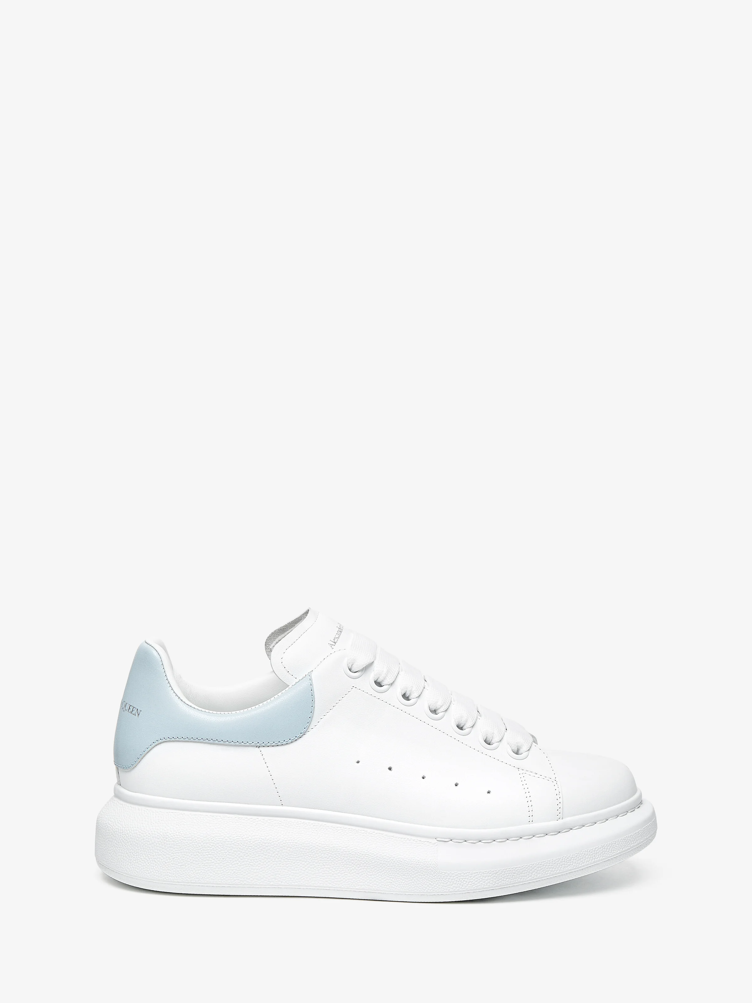 Men's Oversized Sneaker in White/Blue - 1