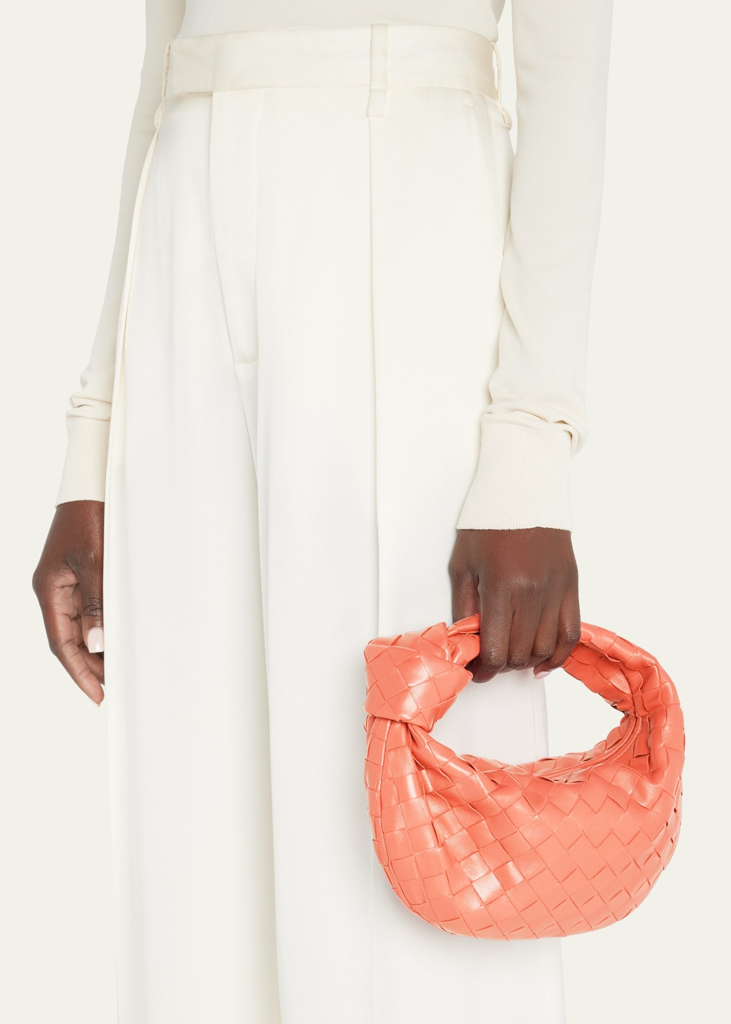 Bottega Veneta Jodie Mini Intrecciato Knot Hobo Bag | REVERSIBLE