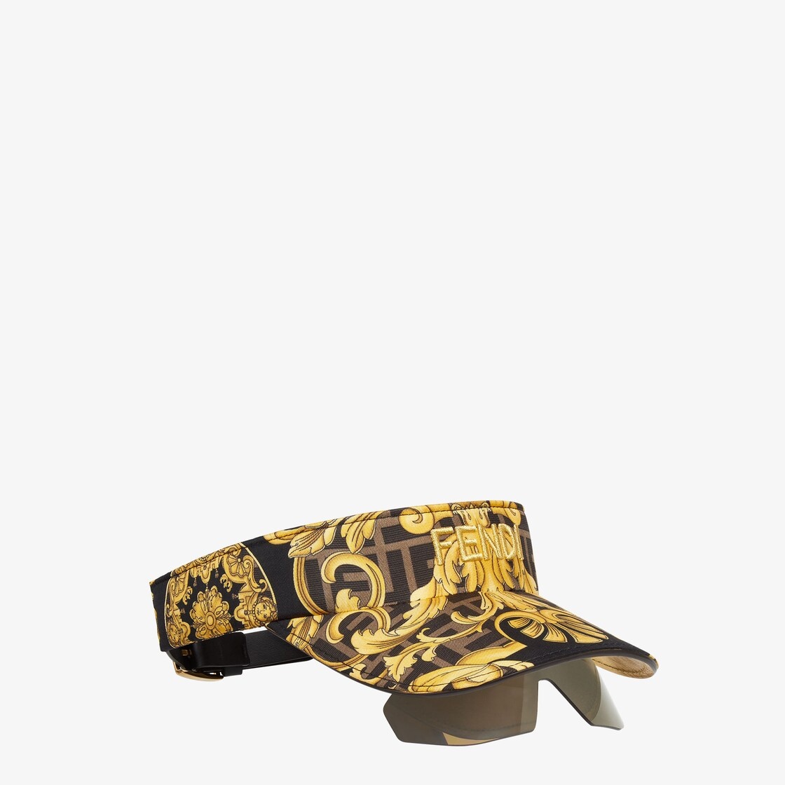 Fendace black silk visor - 2