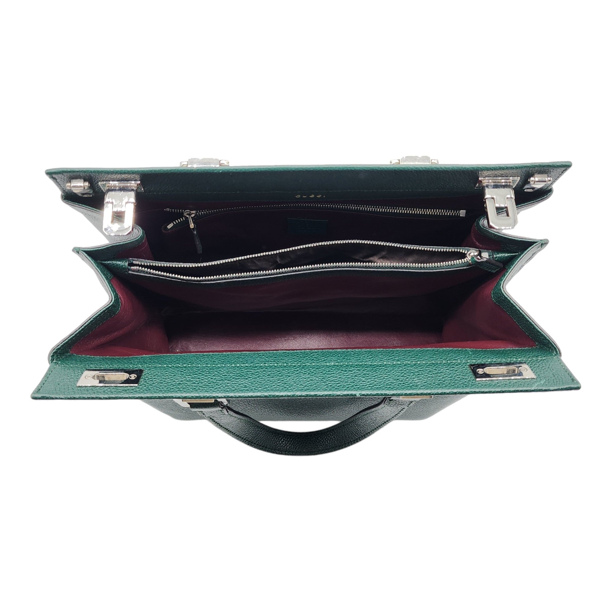 Gucci Medium Zumi Top Handle Bag in Green - 6