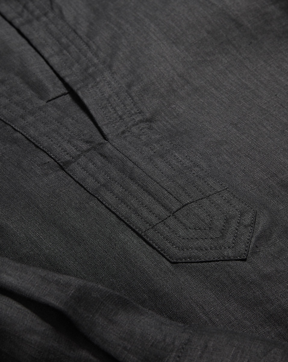 MOORE LINEN MAXI DRESS - 5
