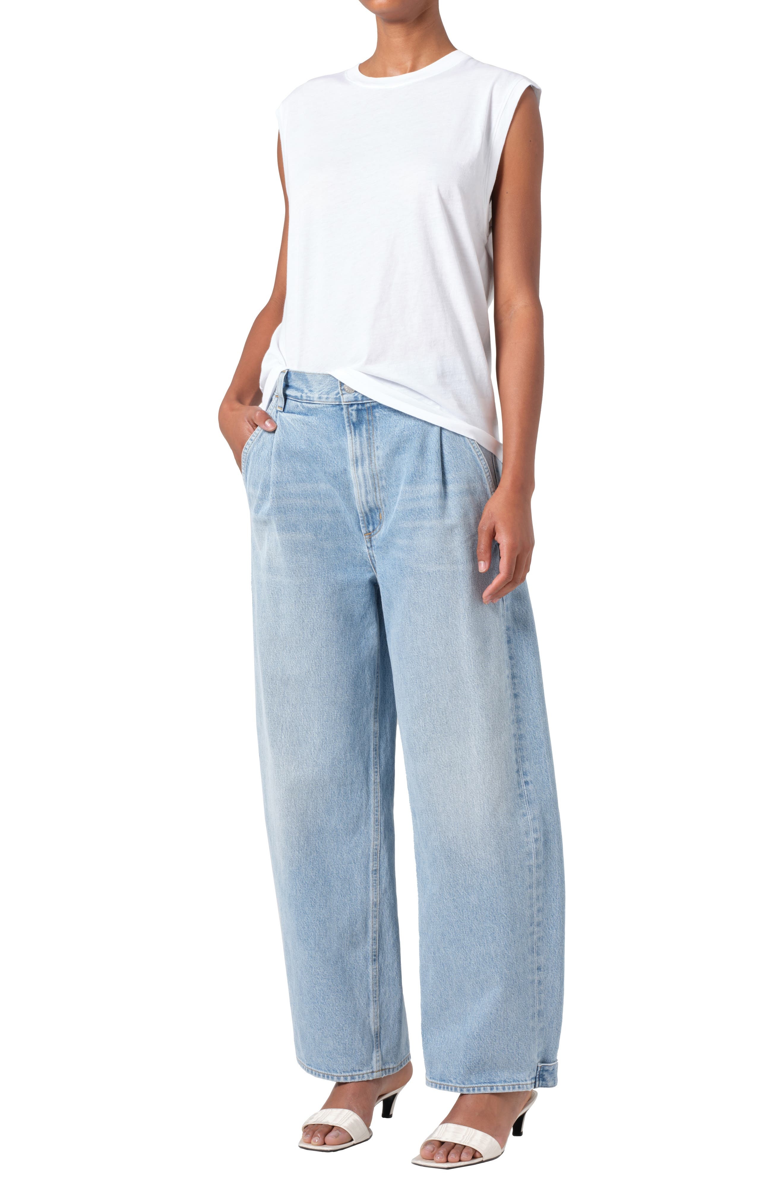 AGOLDE Raya Muscle Tee in White at Nordstrom - 5