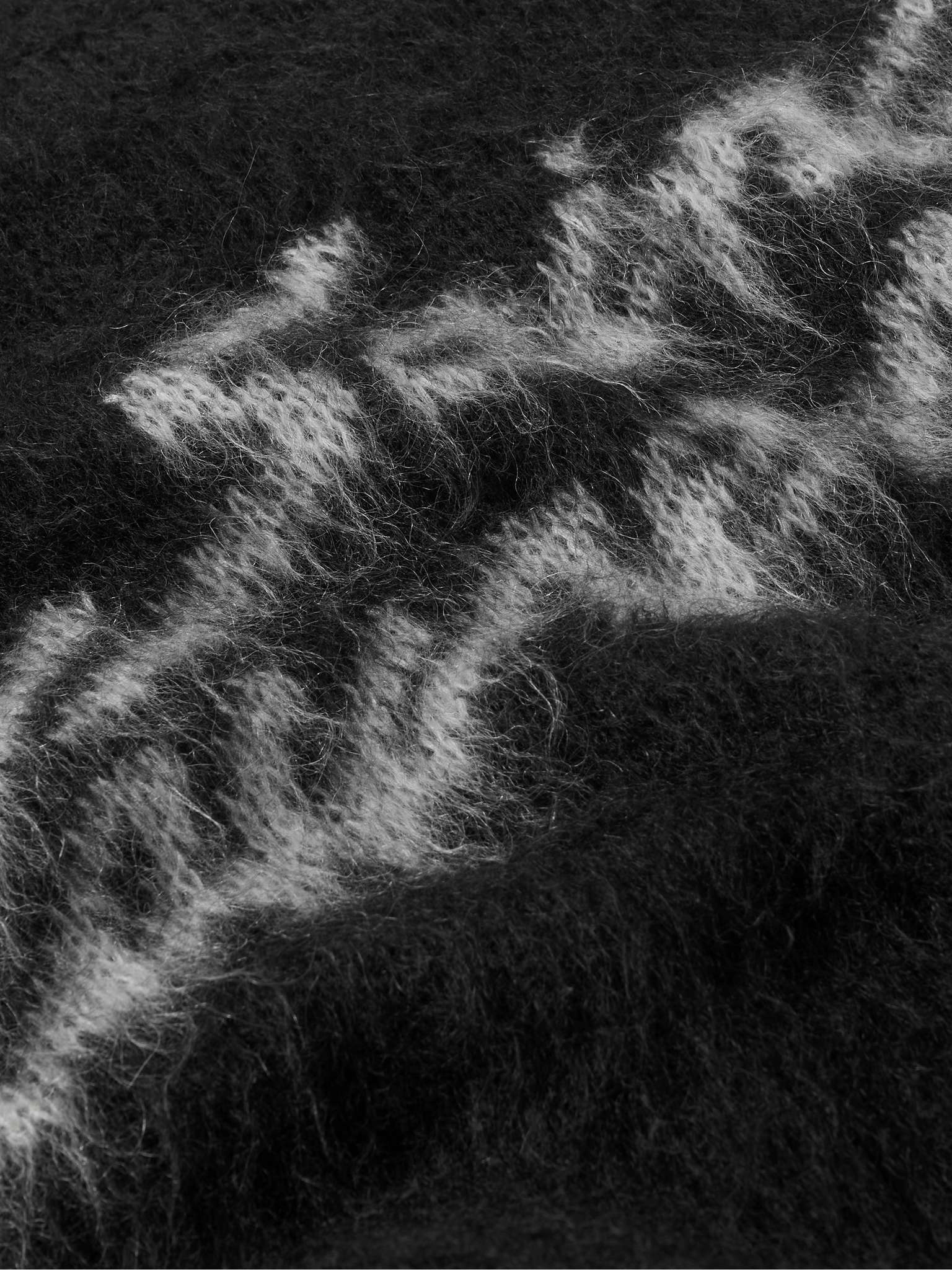 Logo-Intarsia Mohair-Blend Sweater - 3