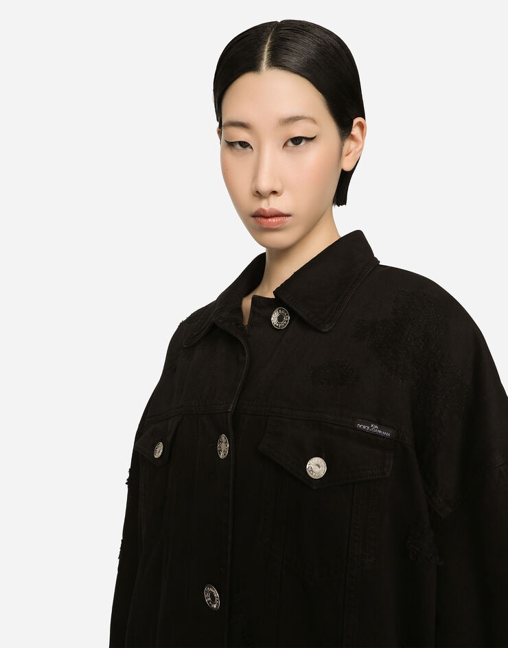 Long denim jacket - 4