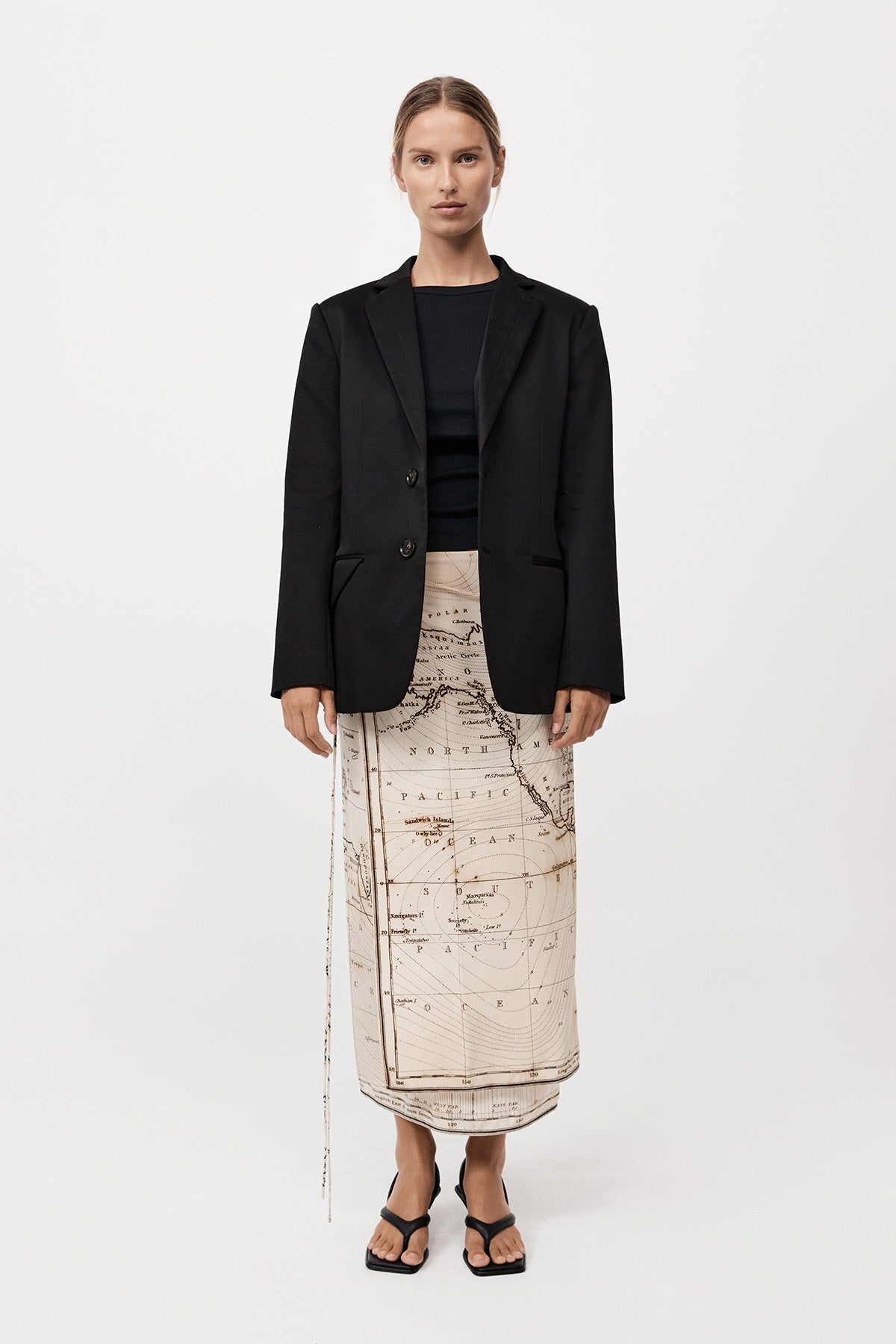 Silk Wrap Tie Skirt - Atlas - 6