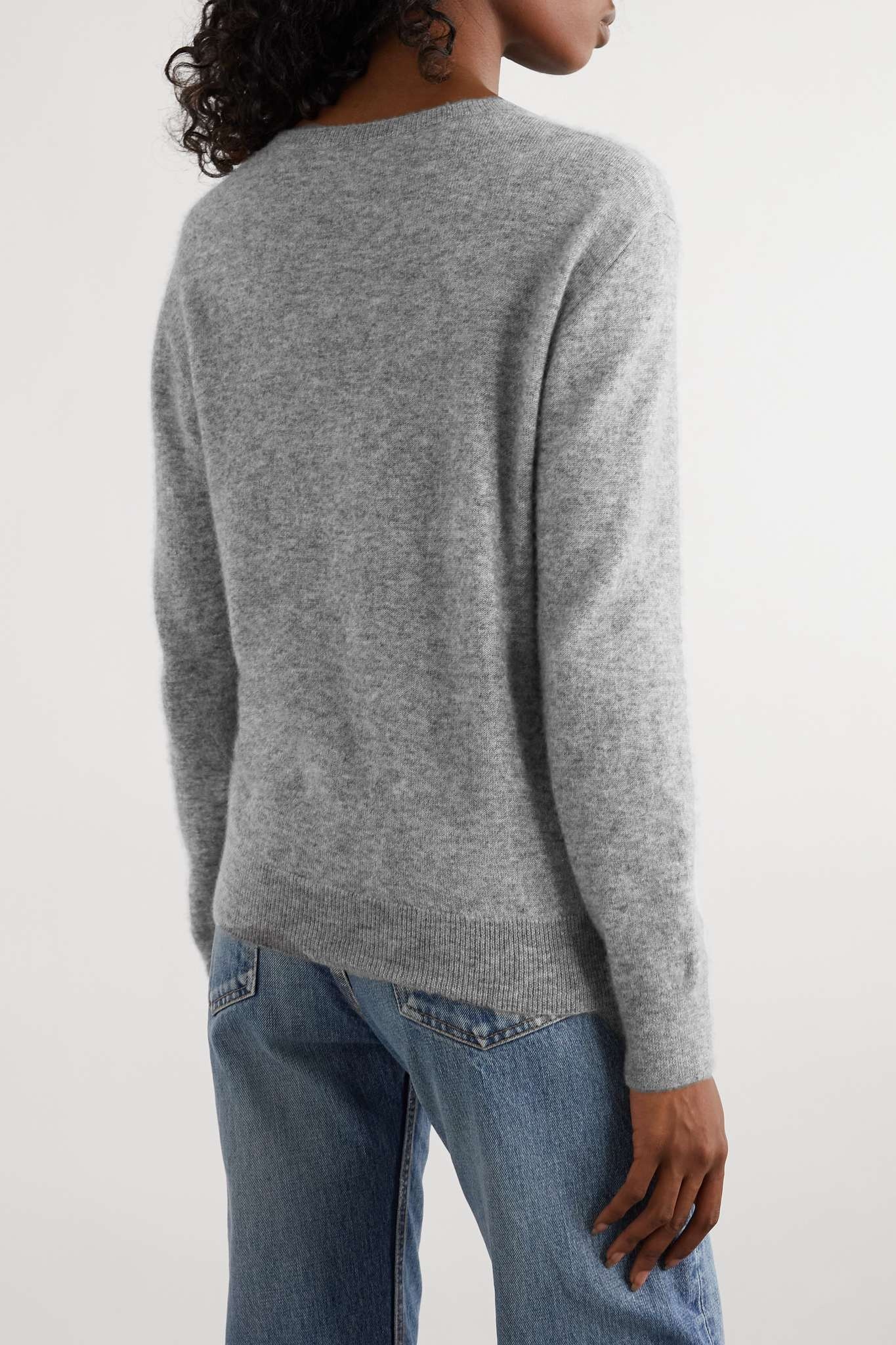Cashmere and silk-blend sweater - 3