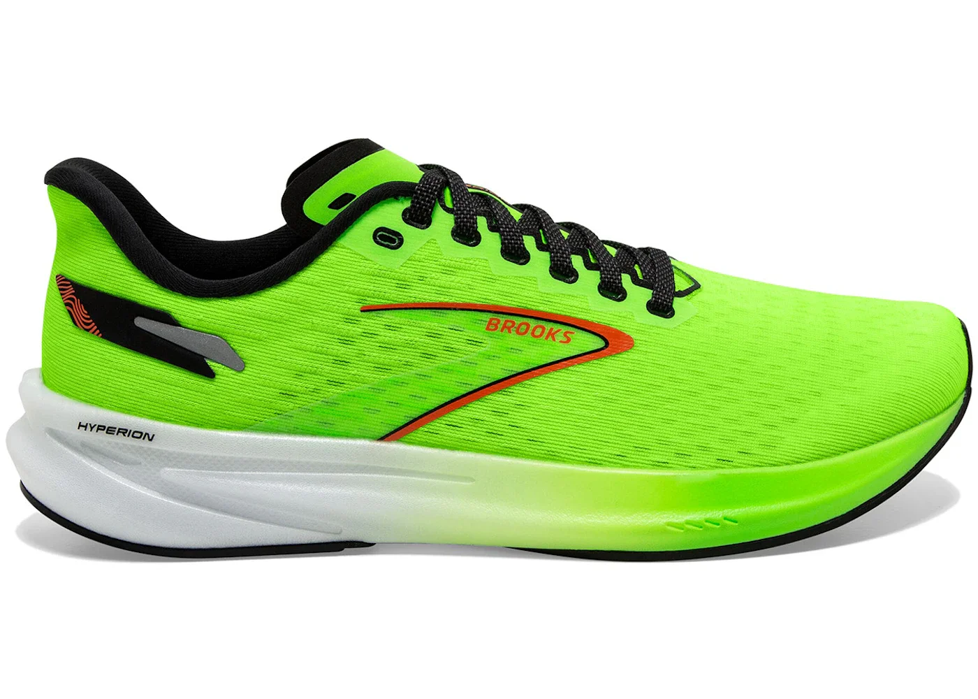 Brooks Hyperion Green Gecko Red Orange White - 1