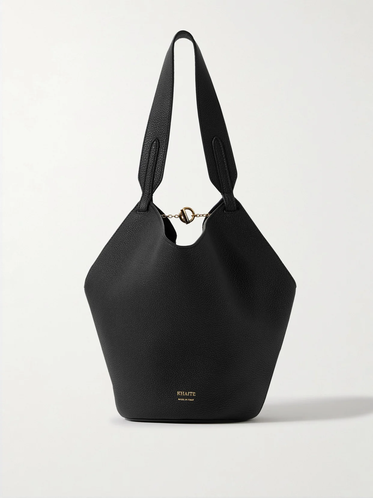 Lotus Mini Textured-leather Tote - 1