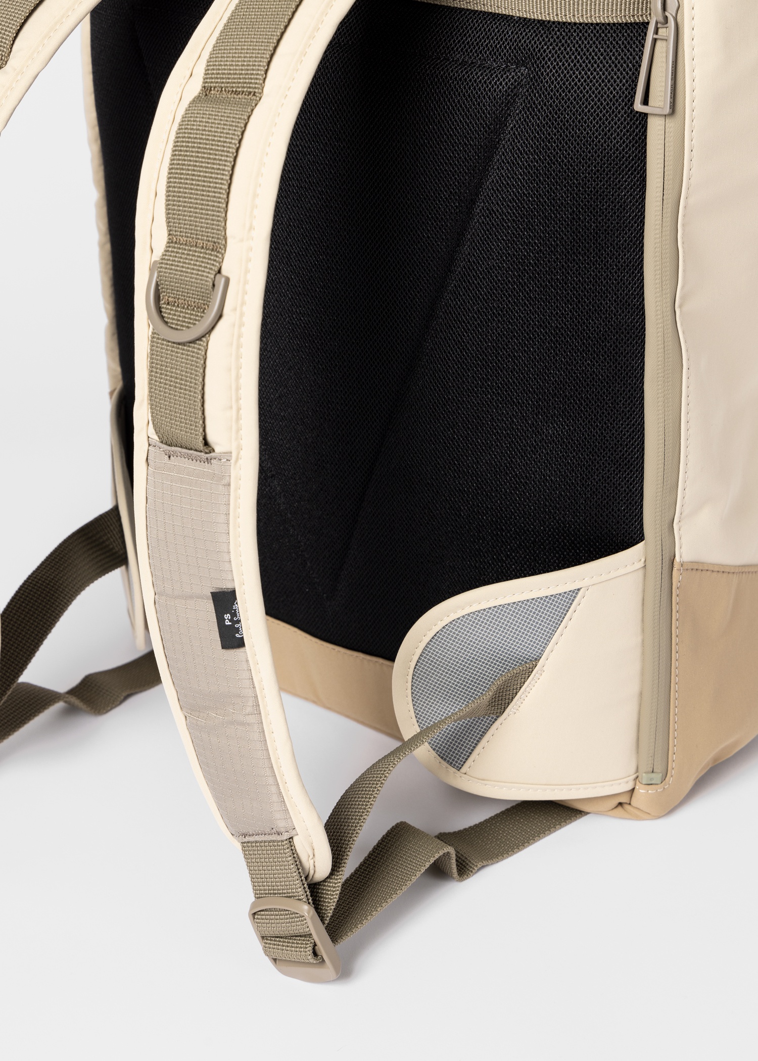 Beige Ripstop Panel Backpack - 4
