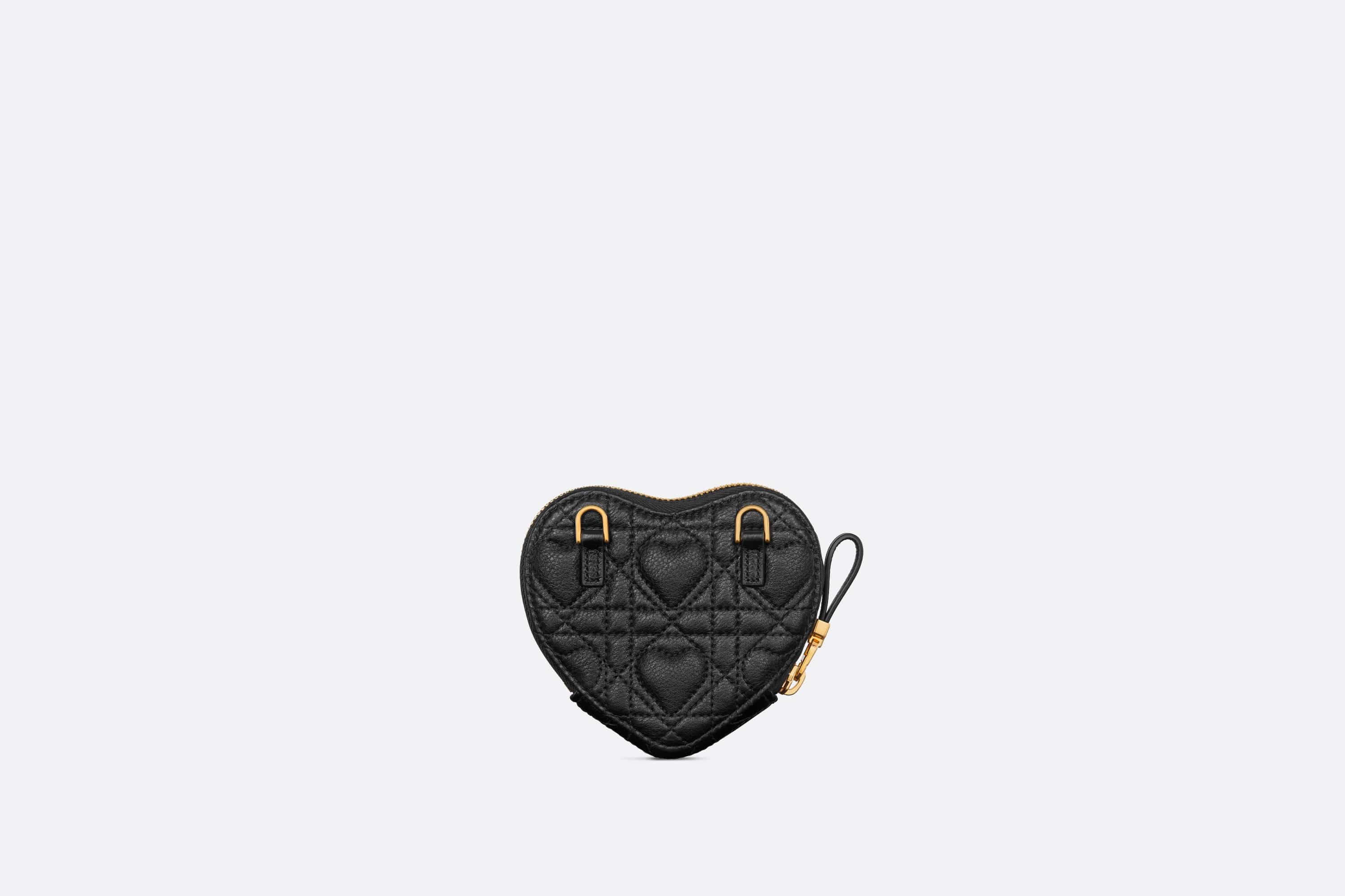 Dioramour Dior Caro Heart Pouch with Chain - 4