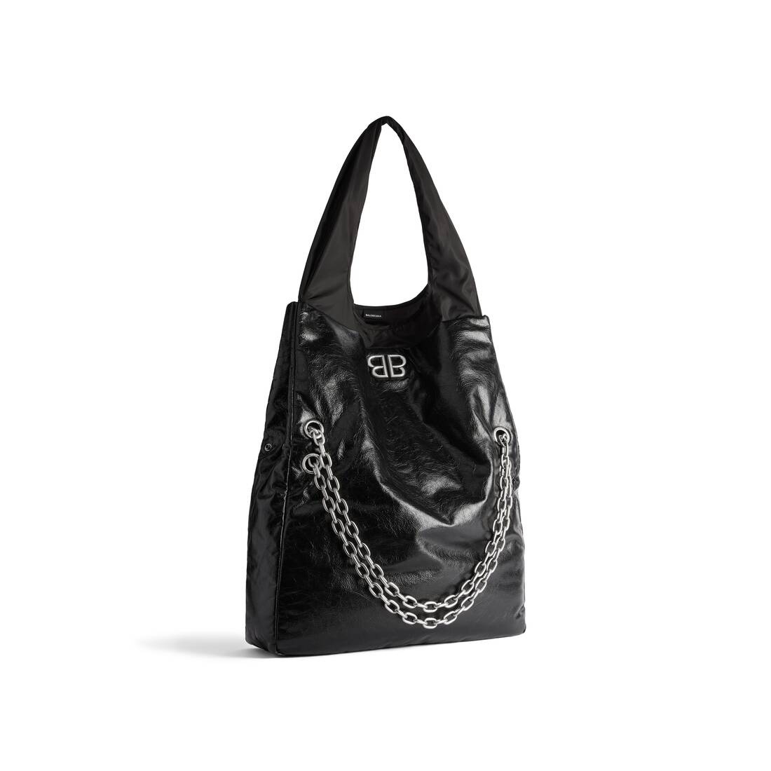 Women's Monaco Large Chain Bag Plus in Black - 4