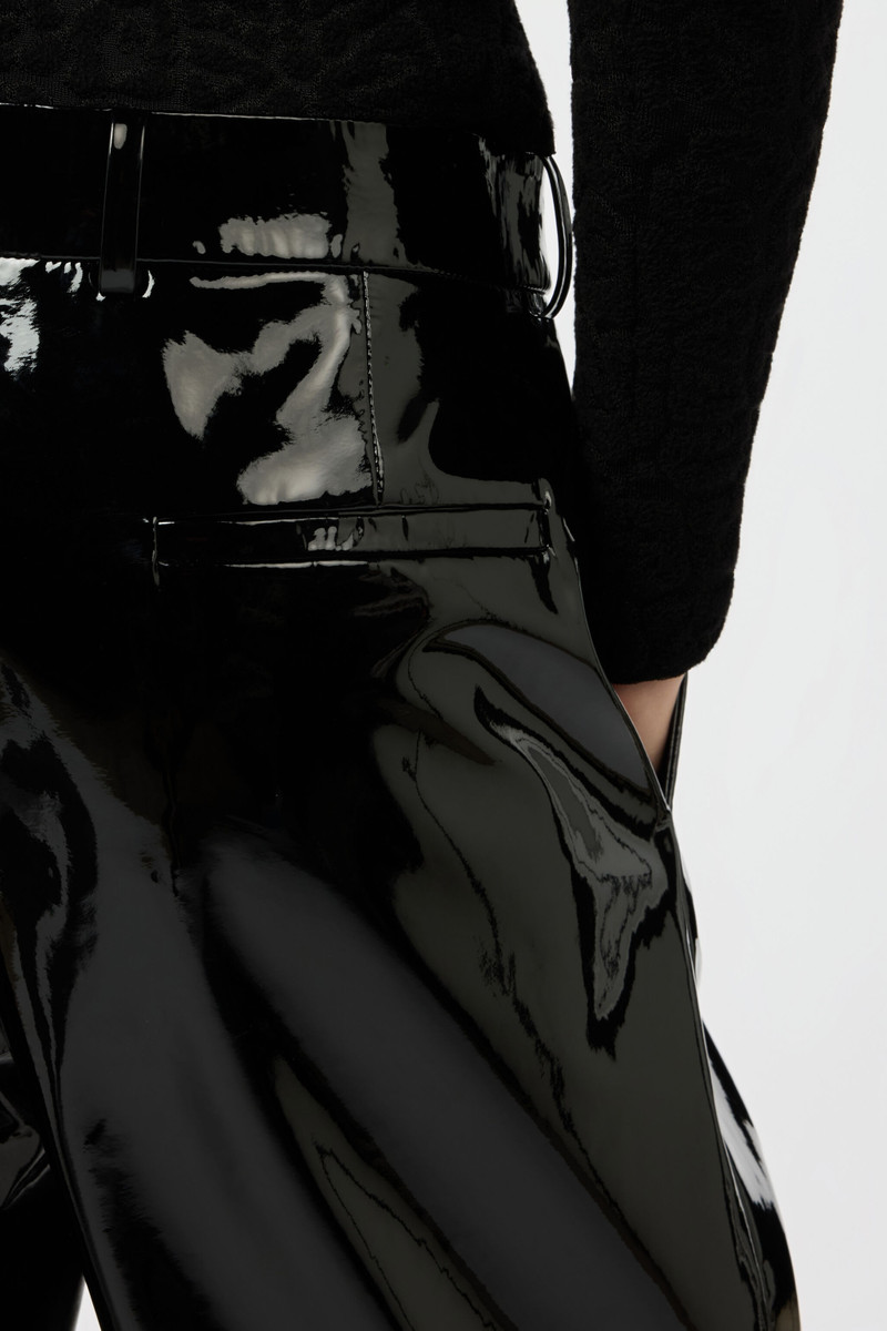 Black Vinyl Trousers 6