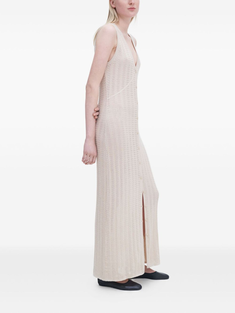 V-neck button-fastening maxi dress 3