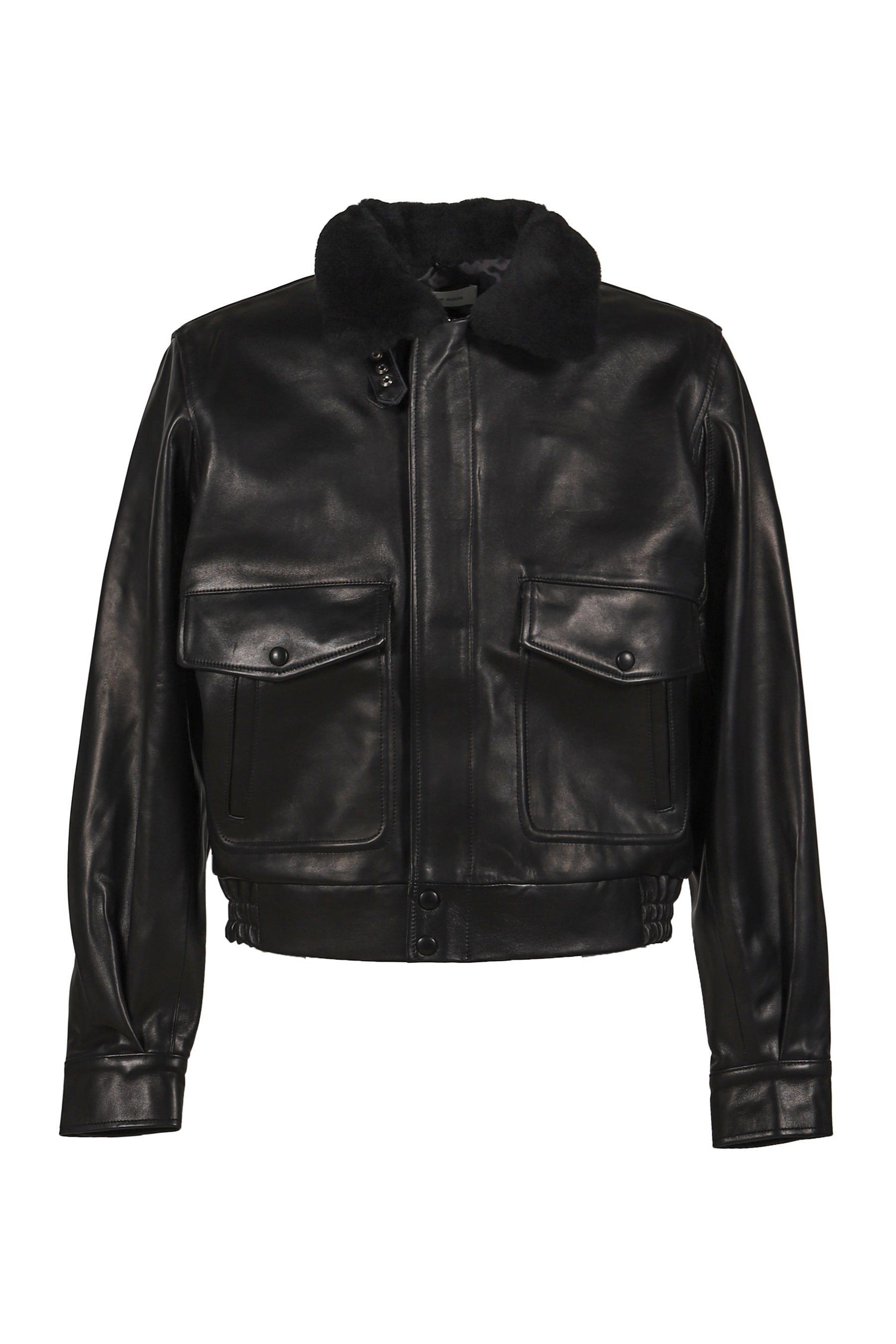 AVIATOR LEATHER JACKET / BLACK - 1