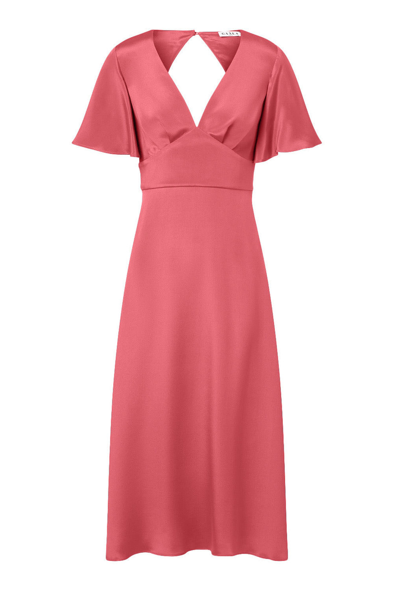 Coralie Silk Dress Open back 4