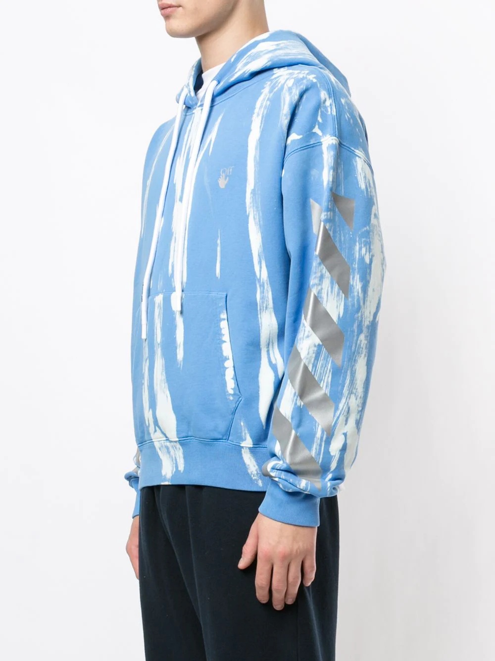 reflective Arrows tie-dye hoodie - 3