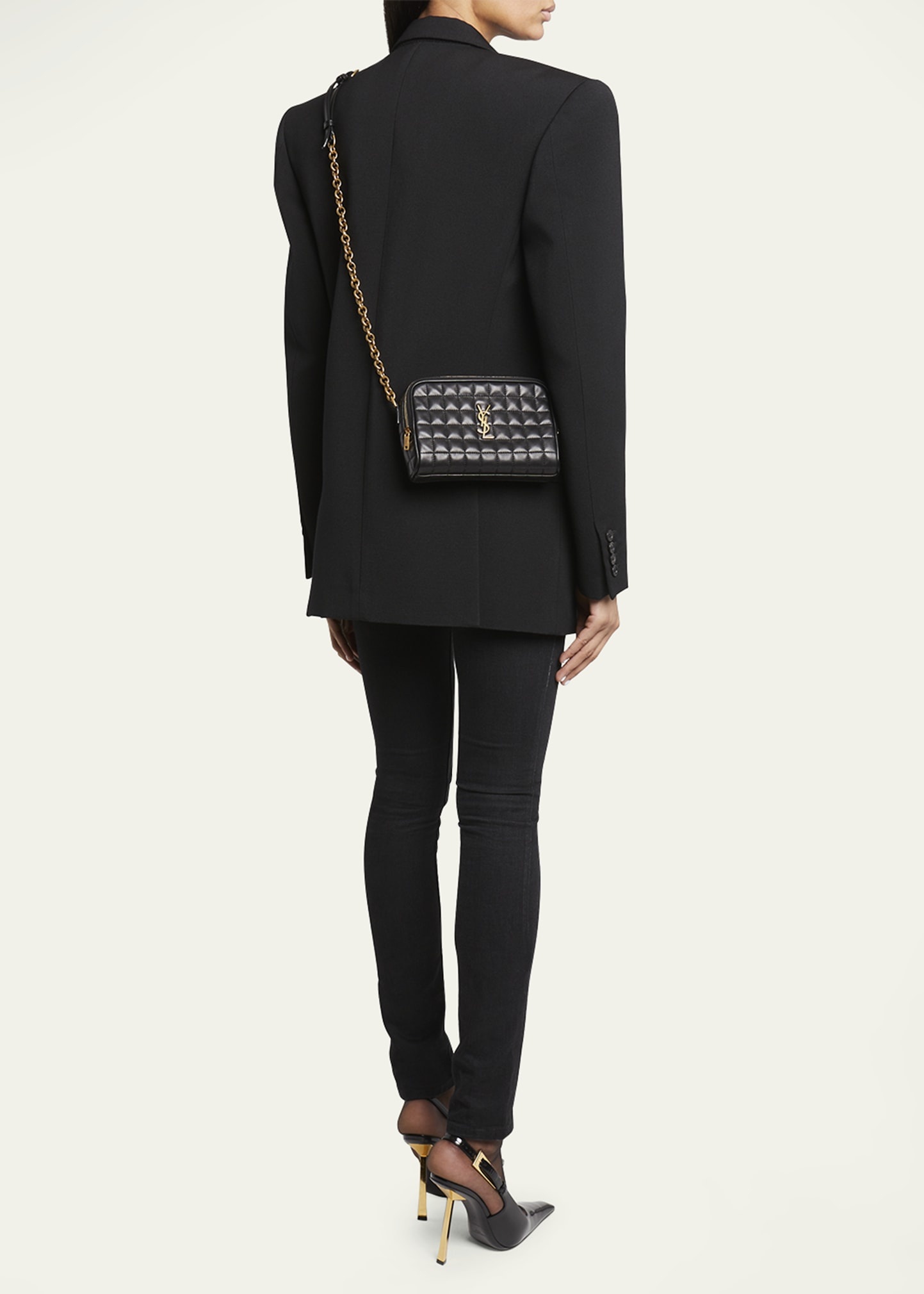 Mini Quilted Leather Camera Shoulder Bag - 2