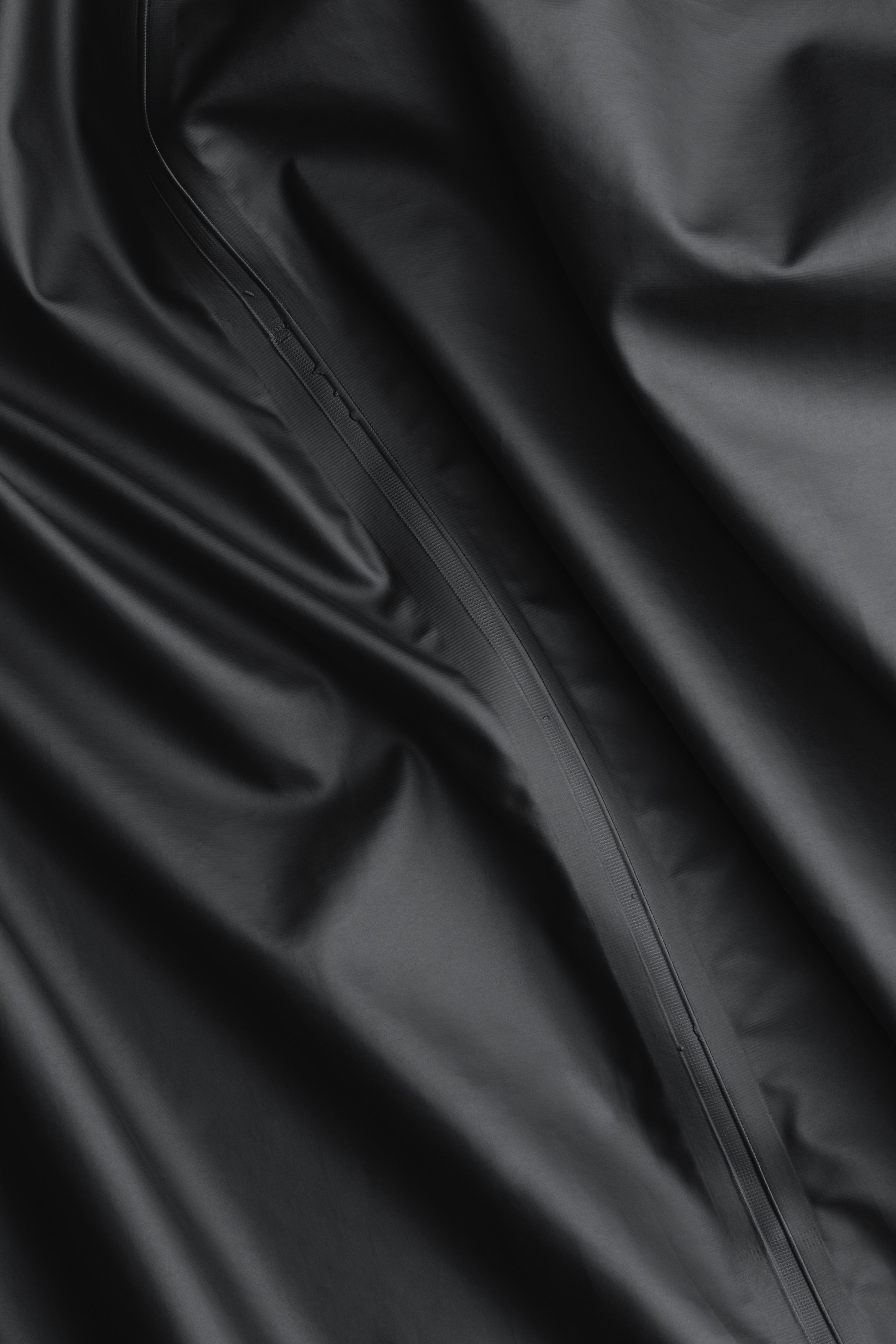 Stockholm Long Lightweight Zip Raincoat Black - 10