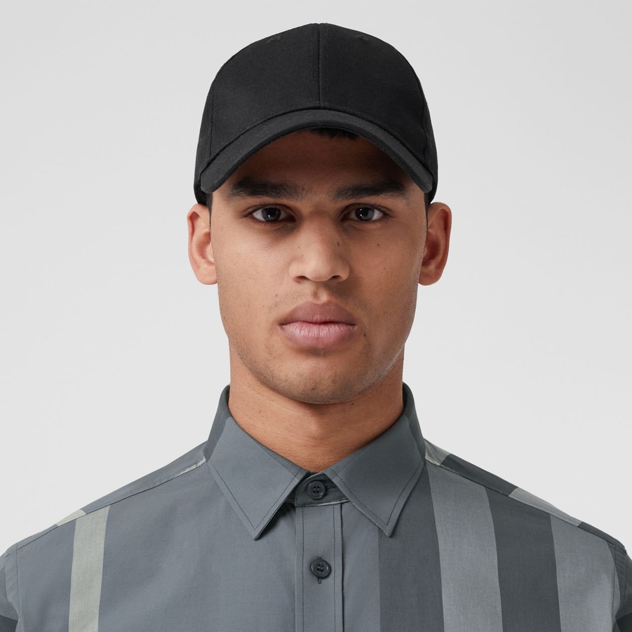 Check Stretch Cotton Poplin Shirt - 3