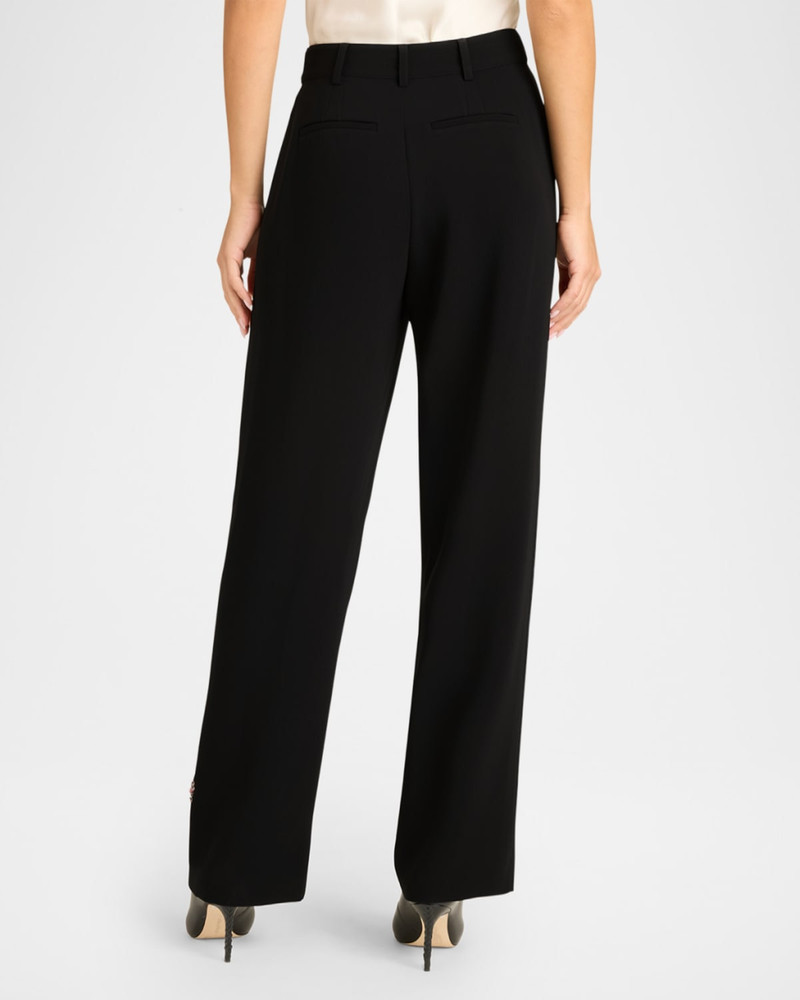 Cinq à Sept Harlan Floral Embellished Pants outlook
