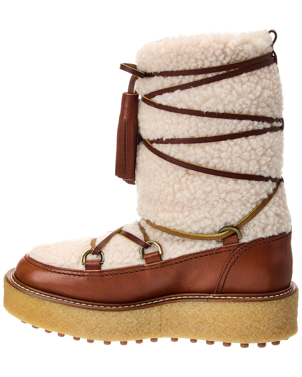 TODs Gomma Patent Knee-High Boot - 2