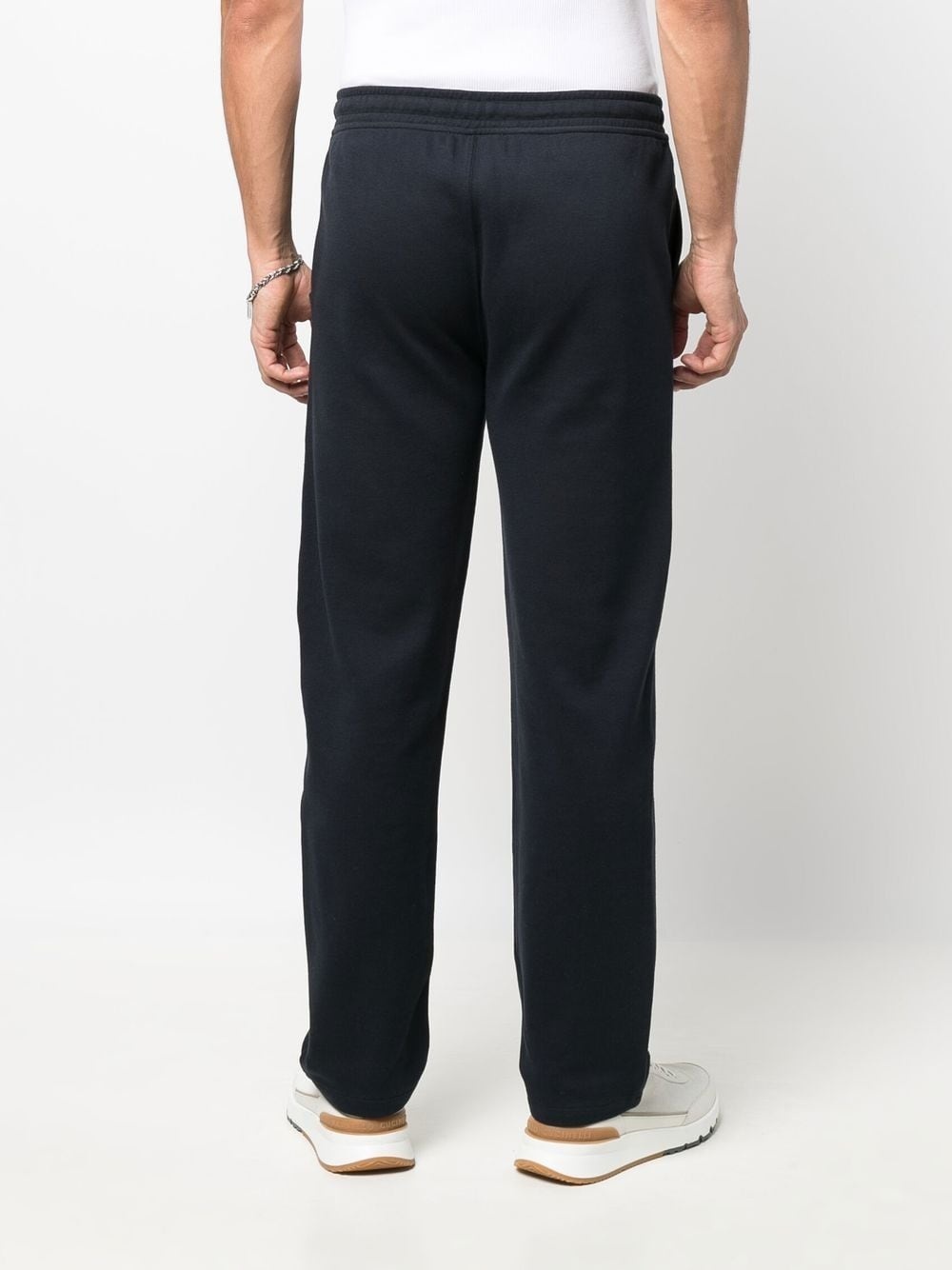 elasticated drawstring-waist trousers - 4