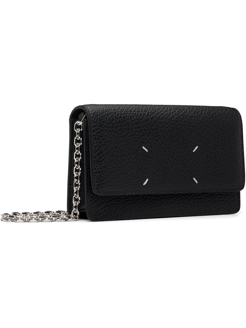 Maison Margiela Black Wallet Chain Bag outlook