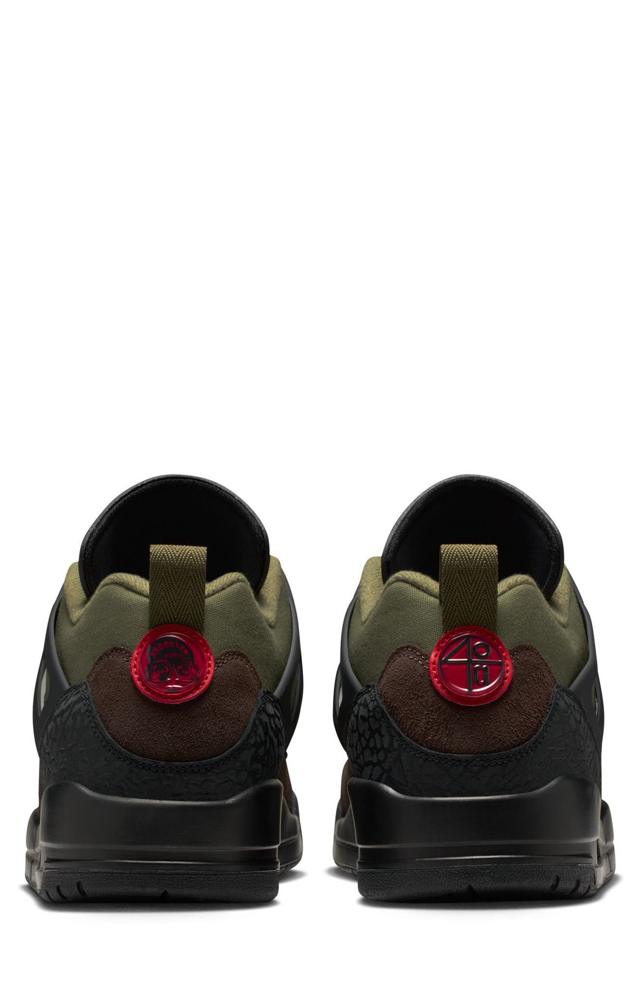 Jordan Spizike Low Sneaker in Medium Olive/University Red at Nordstrom - 5