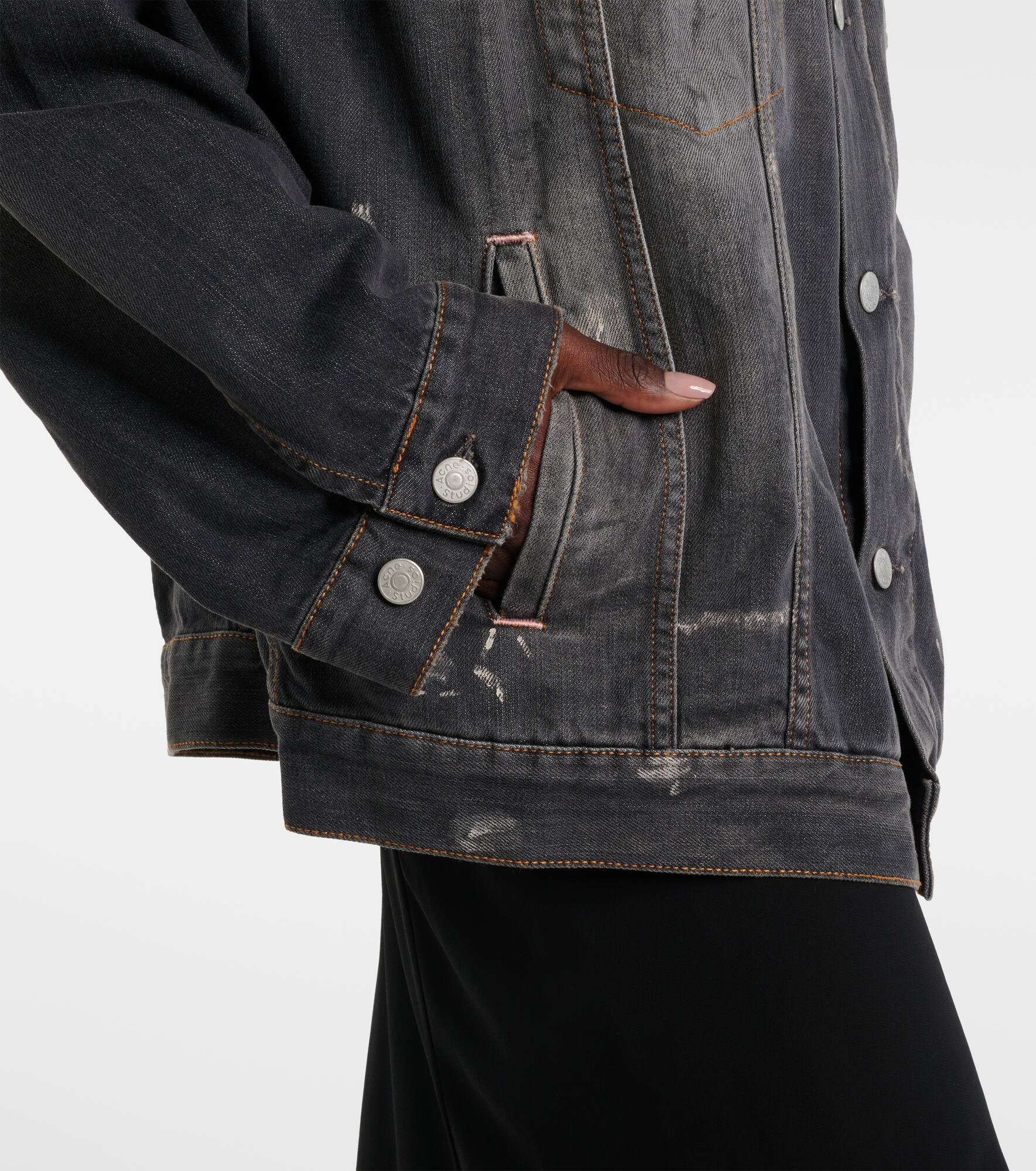 Printed denim jacket - 5