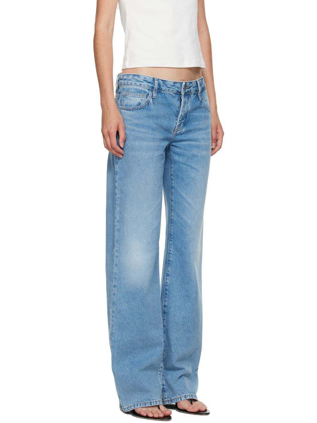 Blue Outland Denim Edition Mid Rise Balloon Jeans - 2