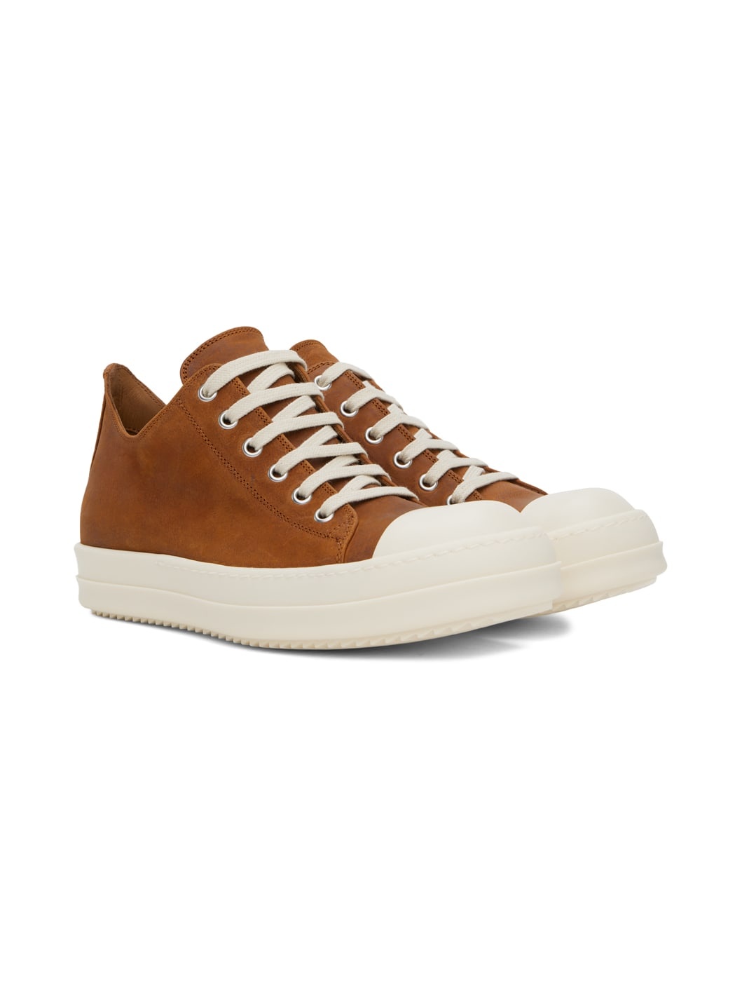 Orange Low Sneakers - 4