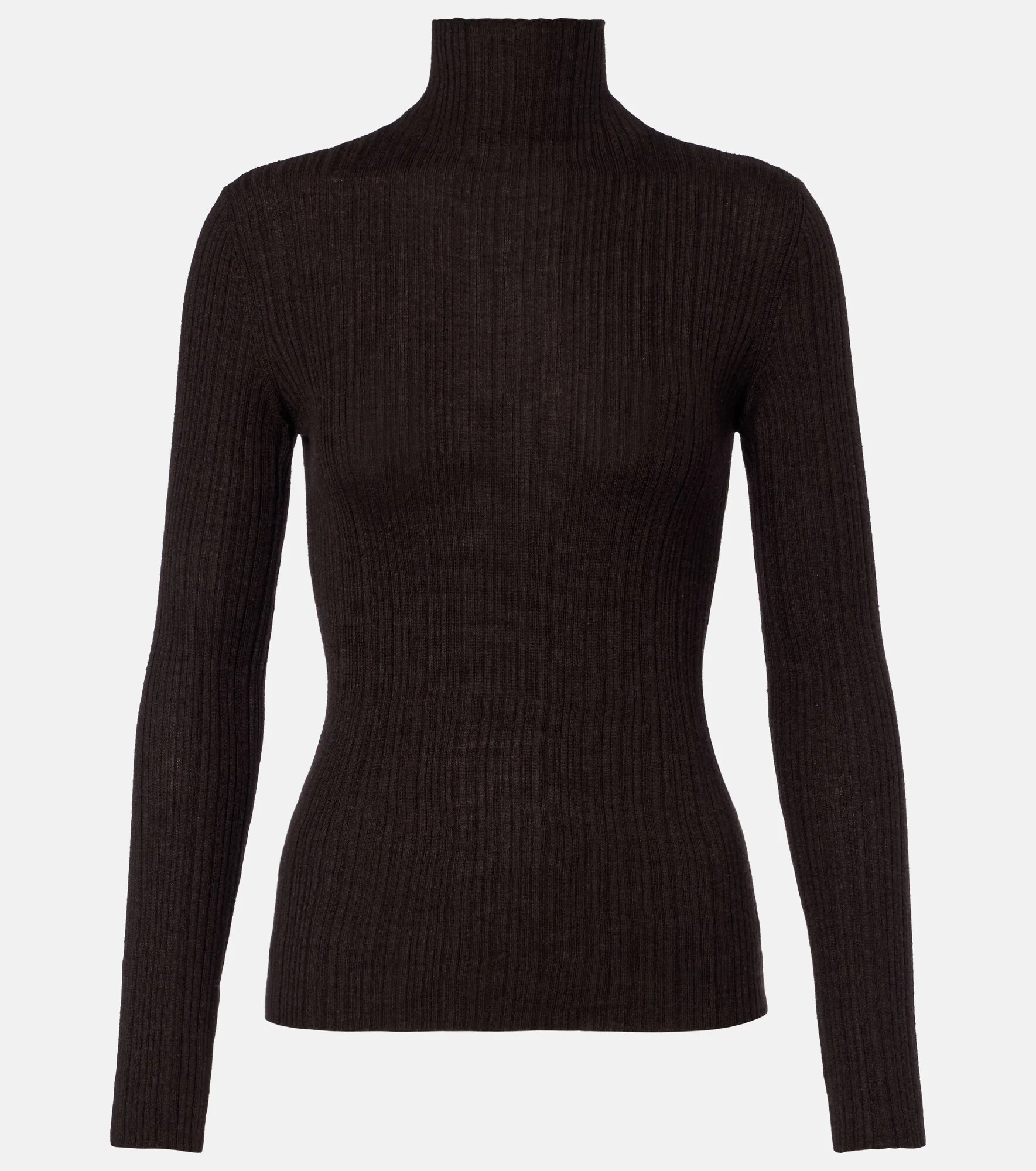 Turtleneck cashmere, wool, and silk sweater - 1