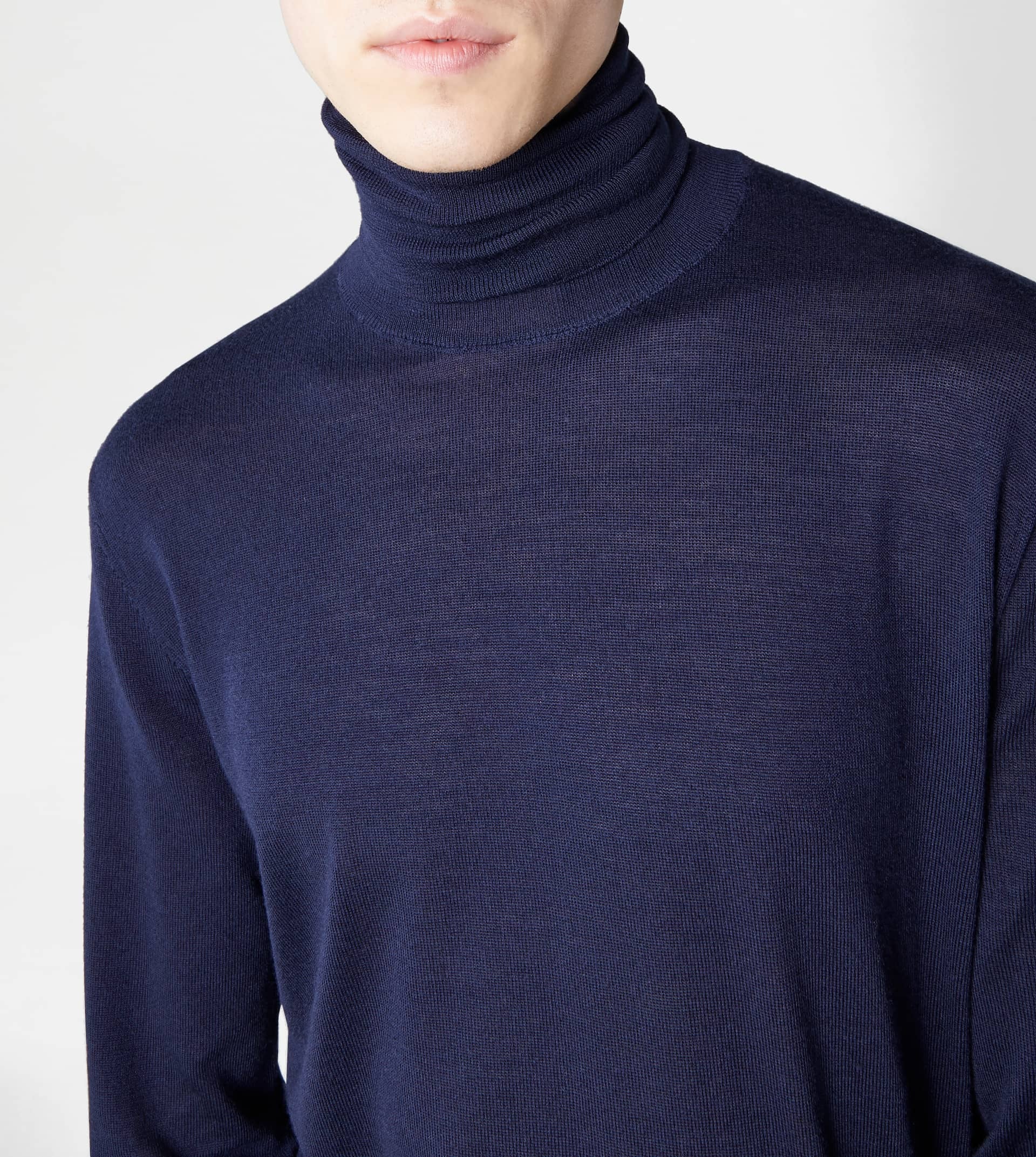 TURTLENECK SWEATER - BLUE - 5