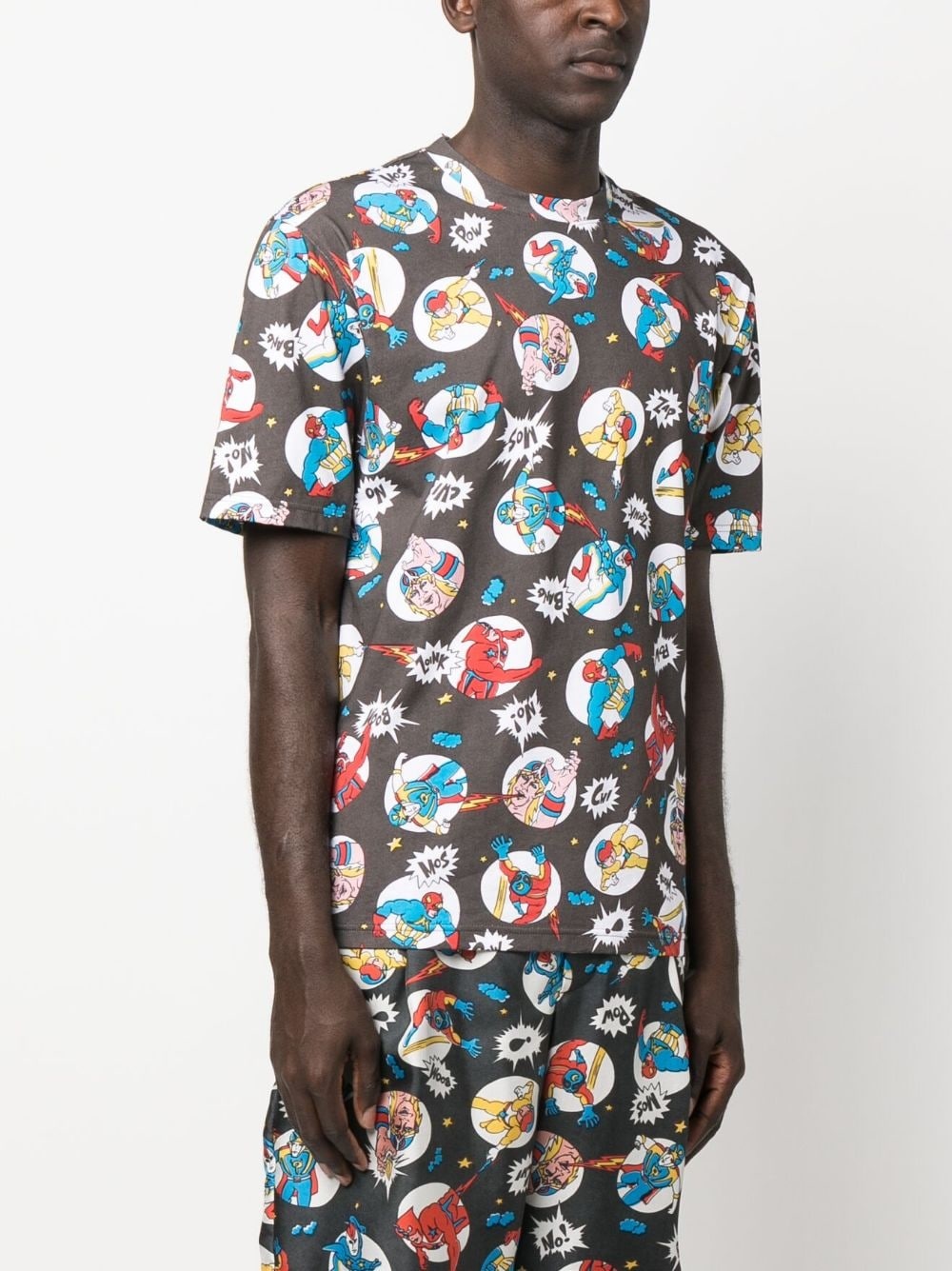 illustration-print cotton T-shirt - 3