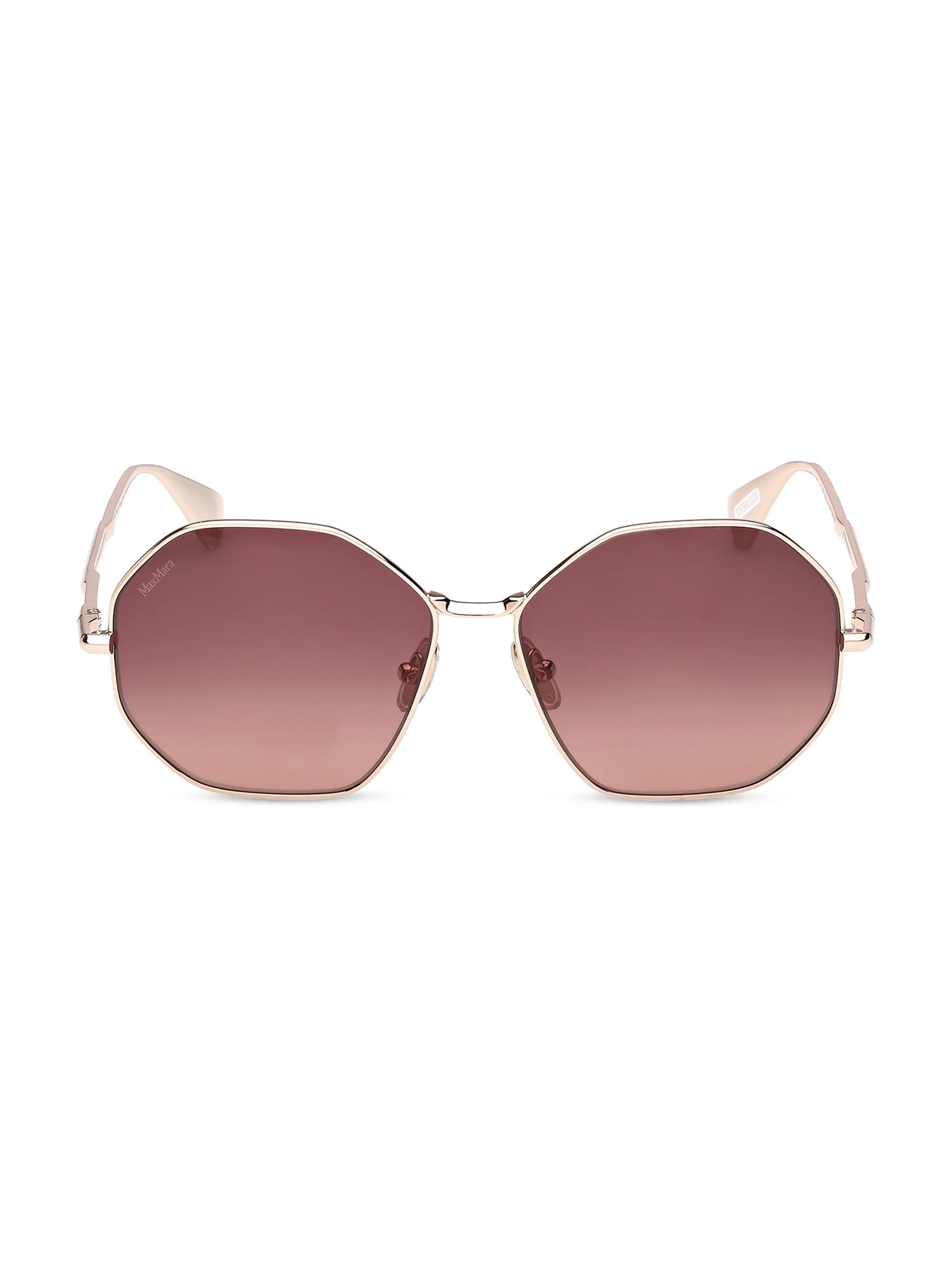 Women's Miller 57MM Geometric Sunglasses - Rose Gold Brown - 1
