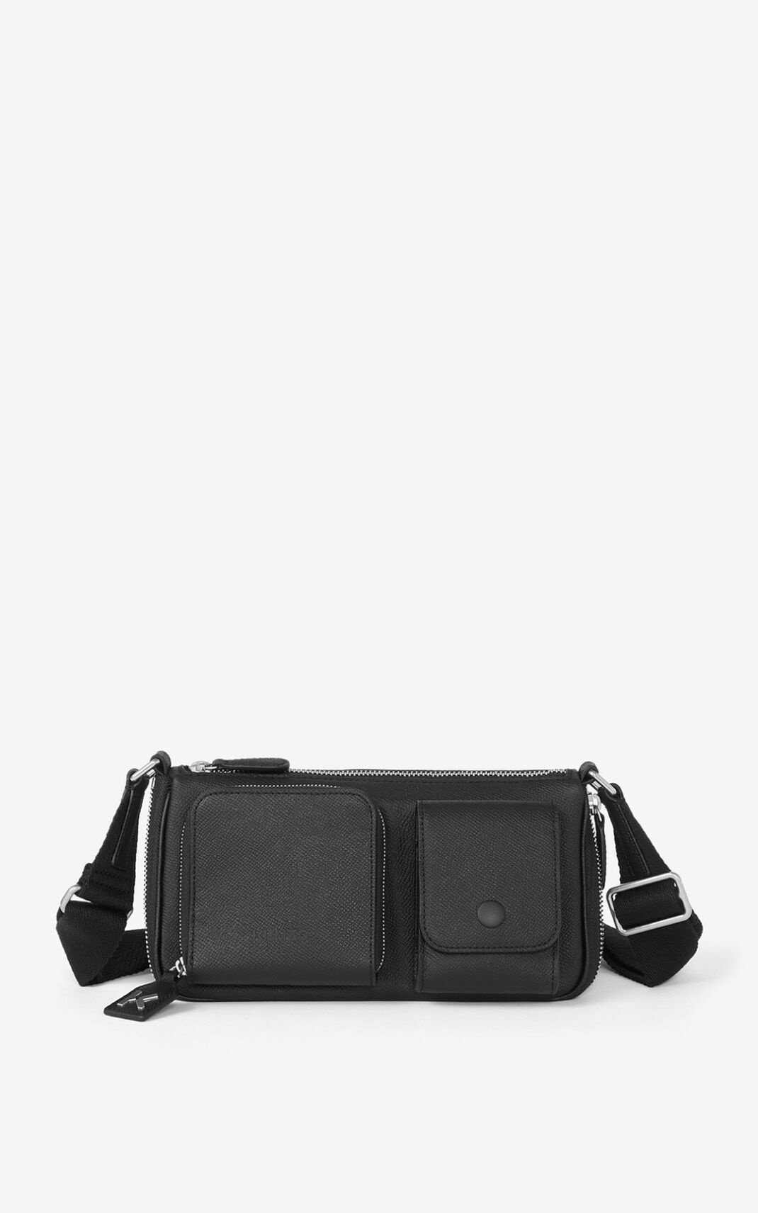 Small KENZO Kompact grained leather shoulder bag - 2