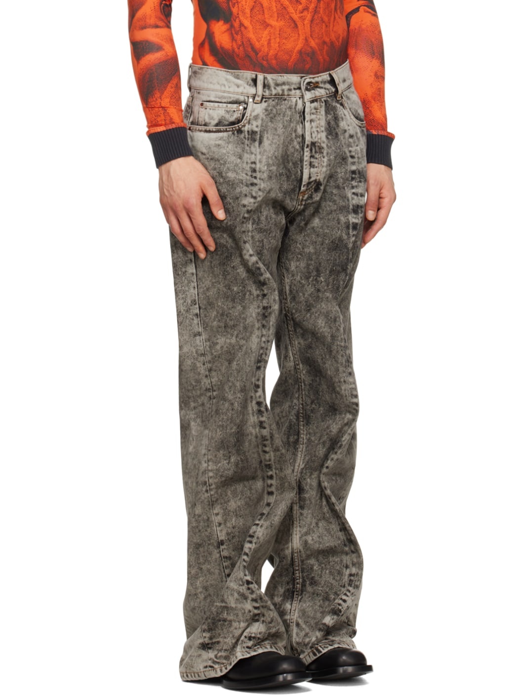 SSENSE Exclusive Black & Gray Jeans - 2