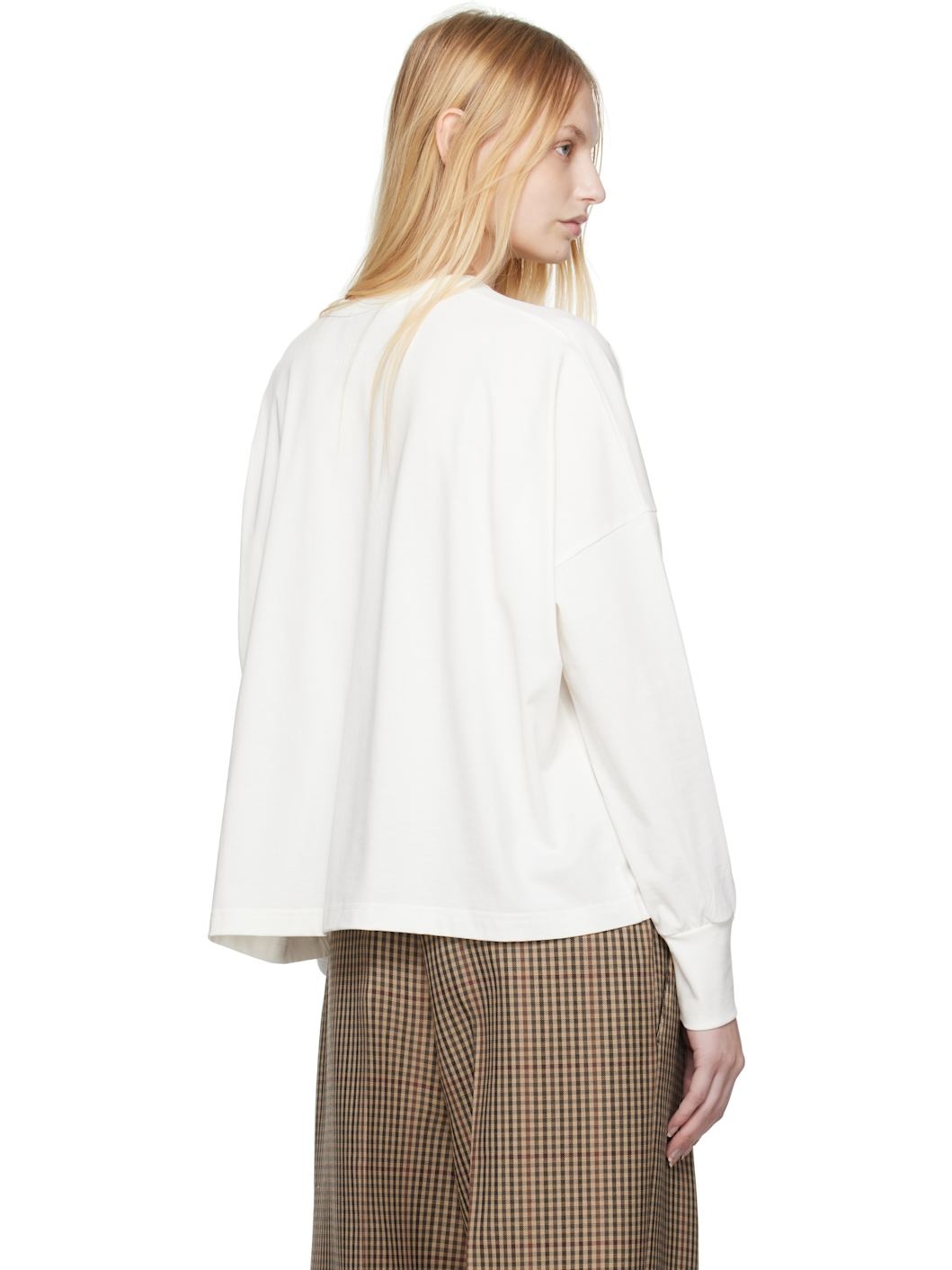 White Loop Long Sleeve T-shirt - 3