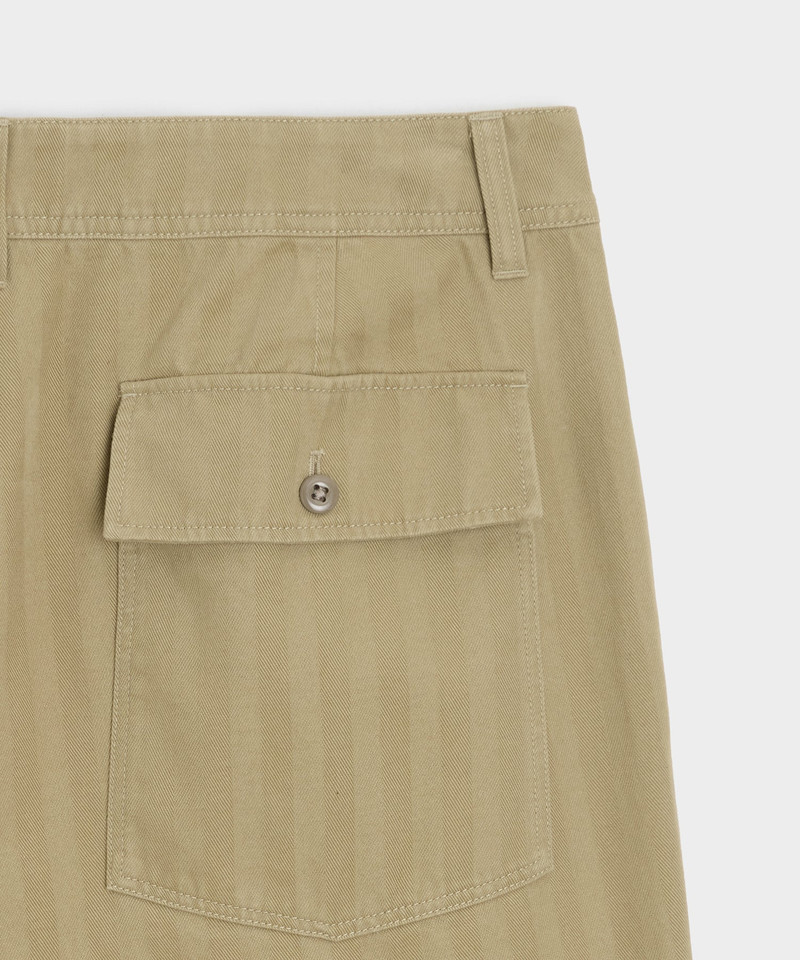 Relaxed Herringbone Twill Camp Pant 7