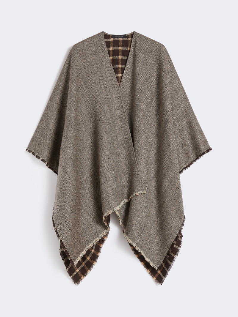 OGNUNO Double-face wool cape 1