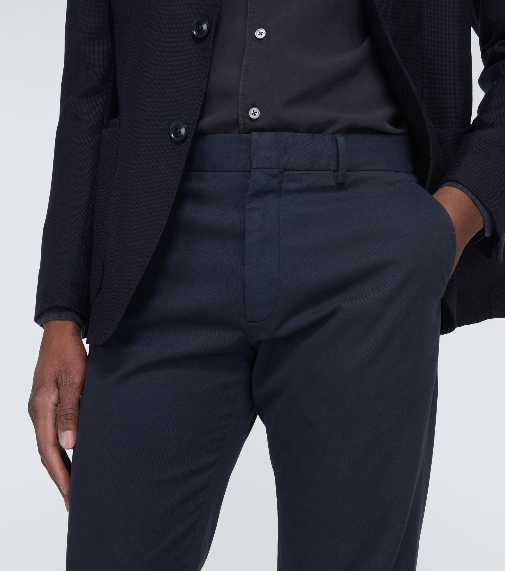 Cotton blend chinos - 5