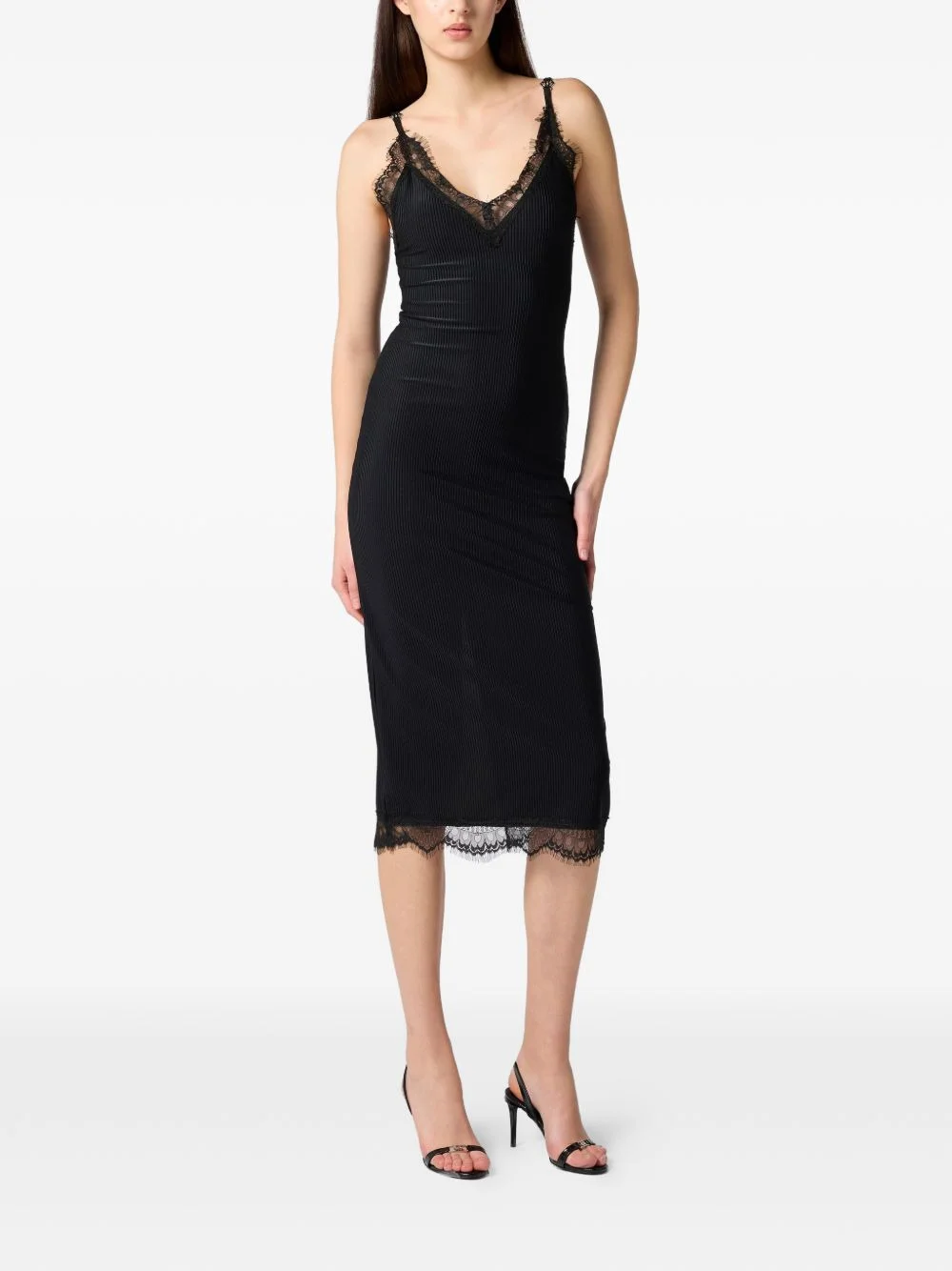 lace midi dress - 1