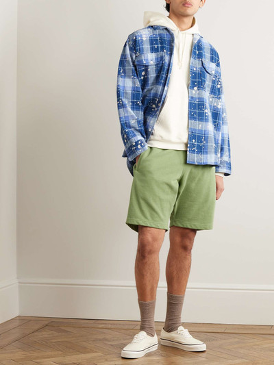 BEAMS PLUS Wide-Leg Cotton-Jersey Drawstring Shorts outlook